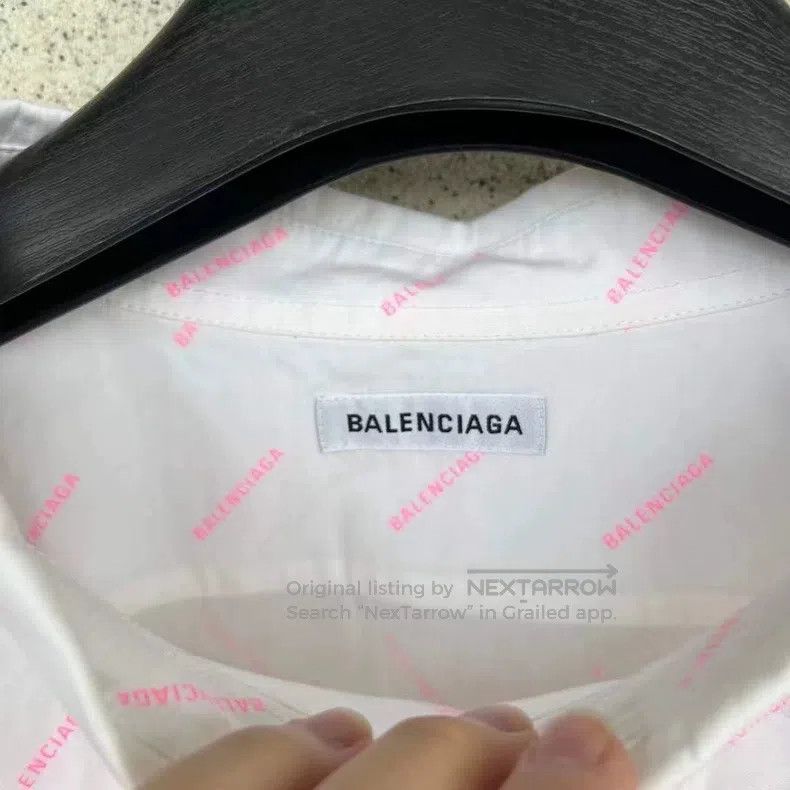 Balenciaga Balenciaga All-over Print Shirt Hoodie Size XS / US 0-2 / IT 36-38 - 2 Thumbnail