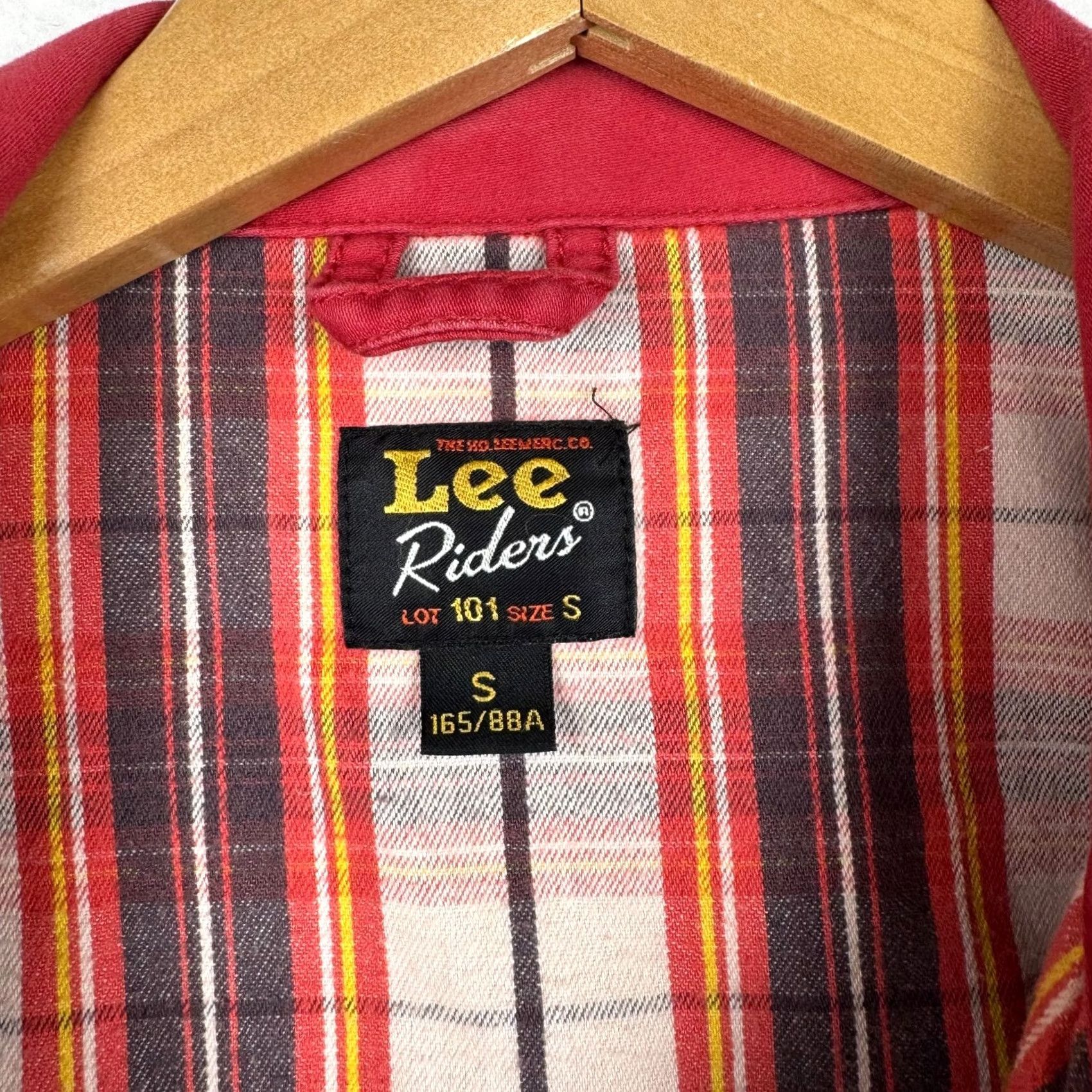 Lee VINTAGE Lee Riders Women's Small Pink/Faded Red Full Zip Flannel Lined Jacket Size S / US 4 / IT 40 - 4 Thumbnail