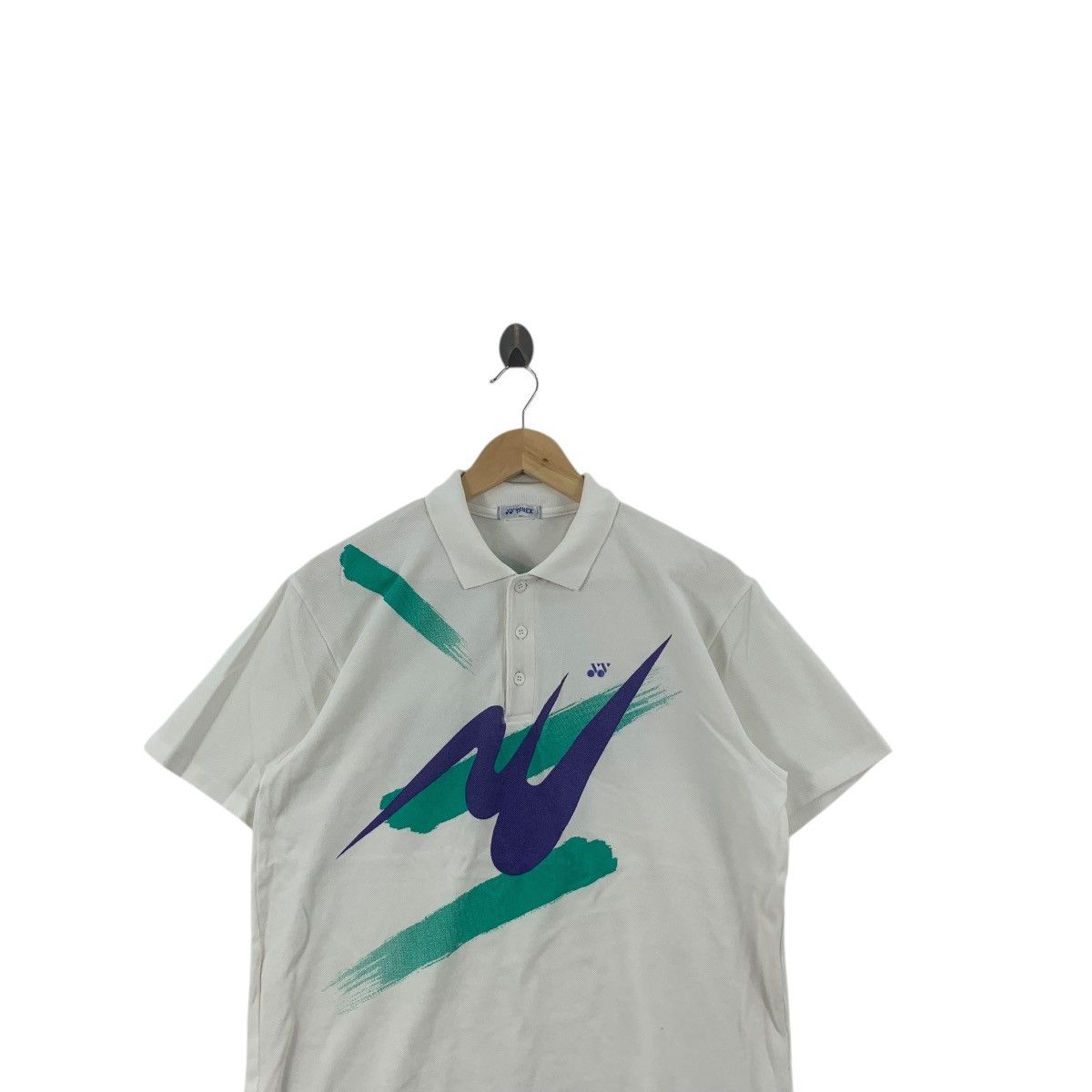 Issey Miyake Vintage ISSEY MIYAKE x YONEX Japan National Team Polo Tee Size US L / EU 52-54 / 3 - 2 Thumbnail