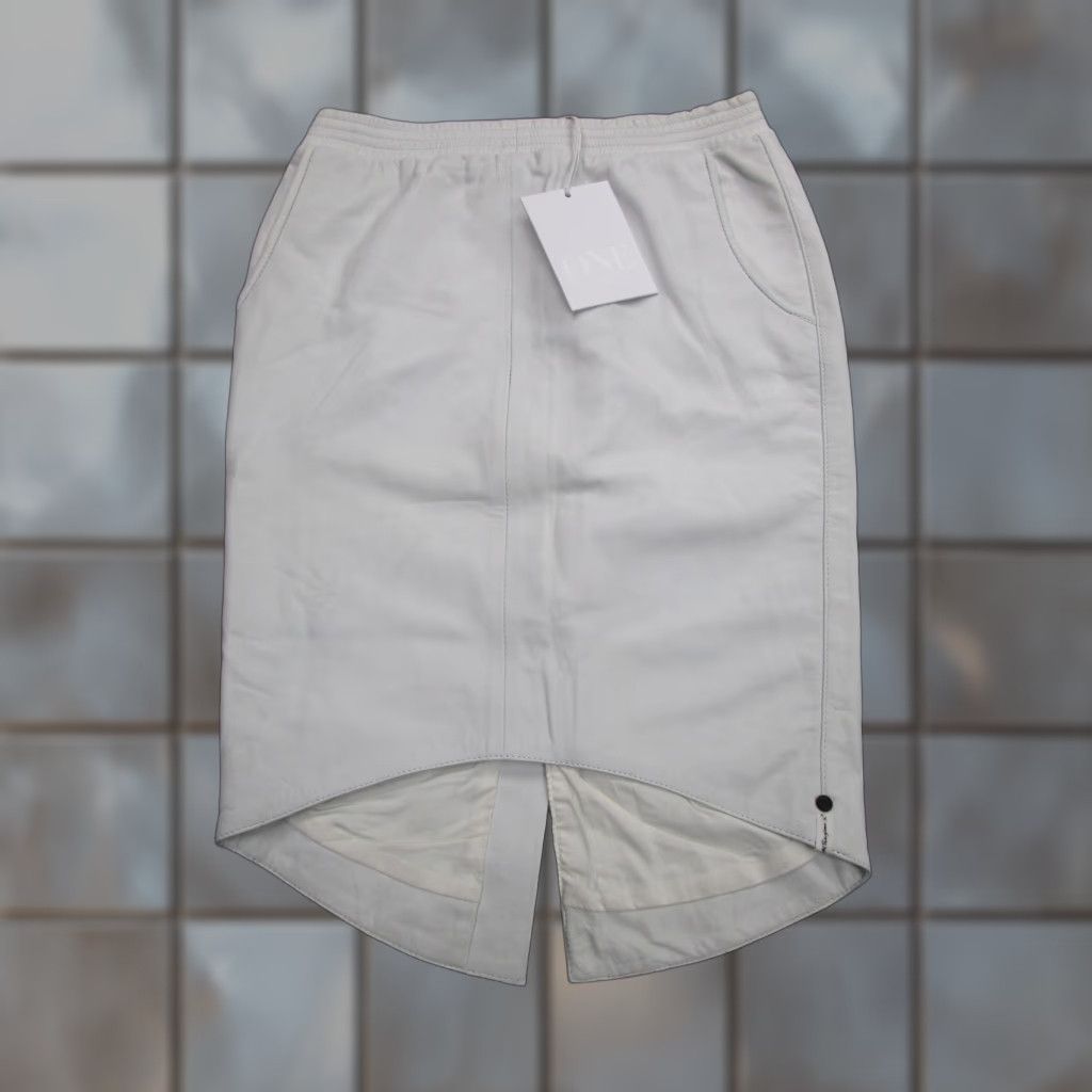Vintage VINTAGE One Teaspoon Leather Skirt Women M White Awesome Leather Pockets 15780A Size 32" / US 10 / IT 46 - 1 Thumbnail