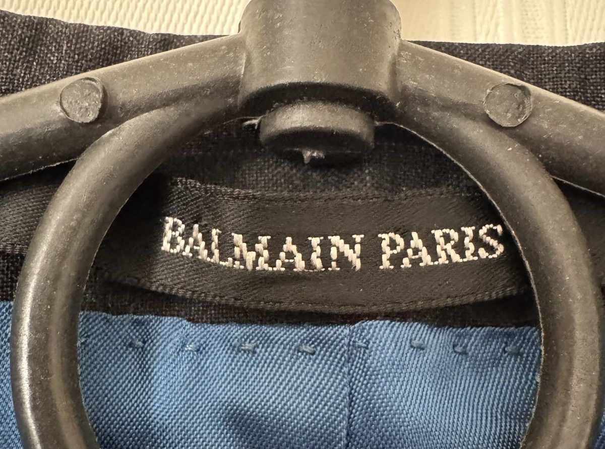 Balmain Balmain Paris Blazer Jacket Black 100%Wool Classic Suit Coat Size 50R - 12 Thumbnail