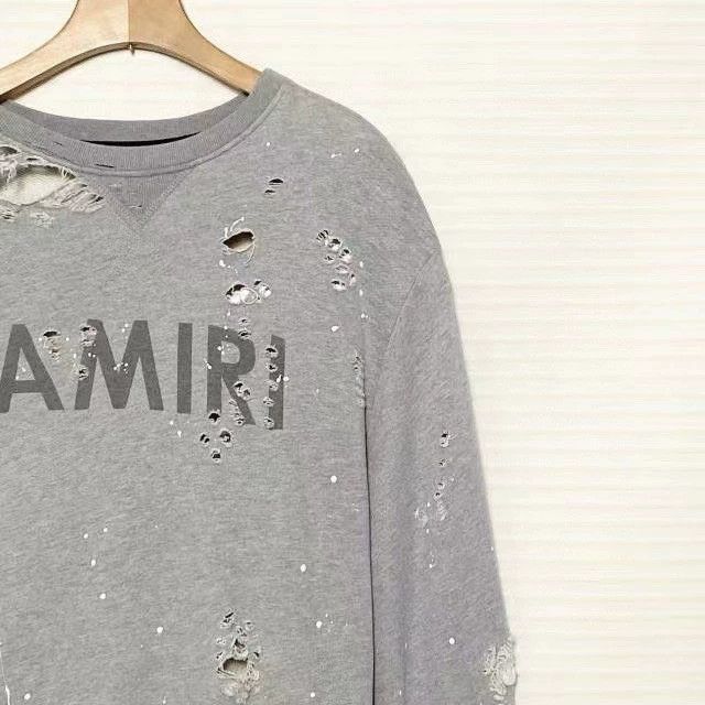 Other Amiri Bullet hole erosion letter logo round-neck sweatshir Size US XL / EU 56 / 4 - 3 Thumbnail