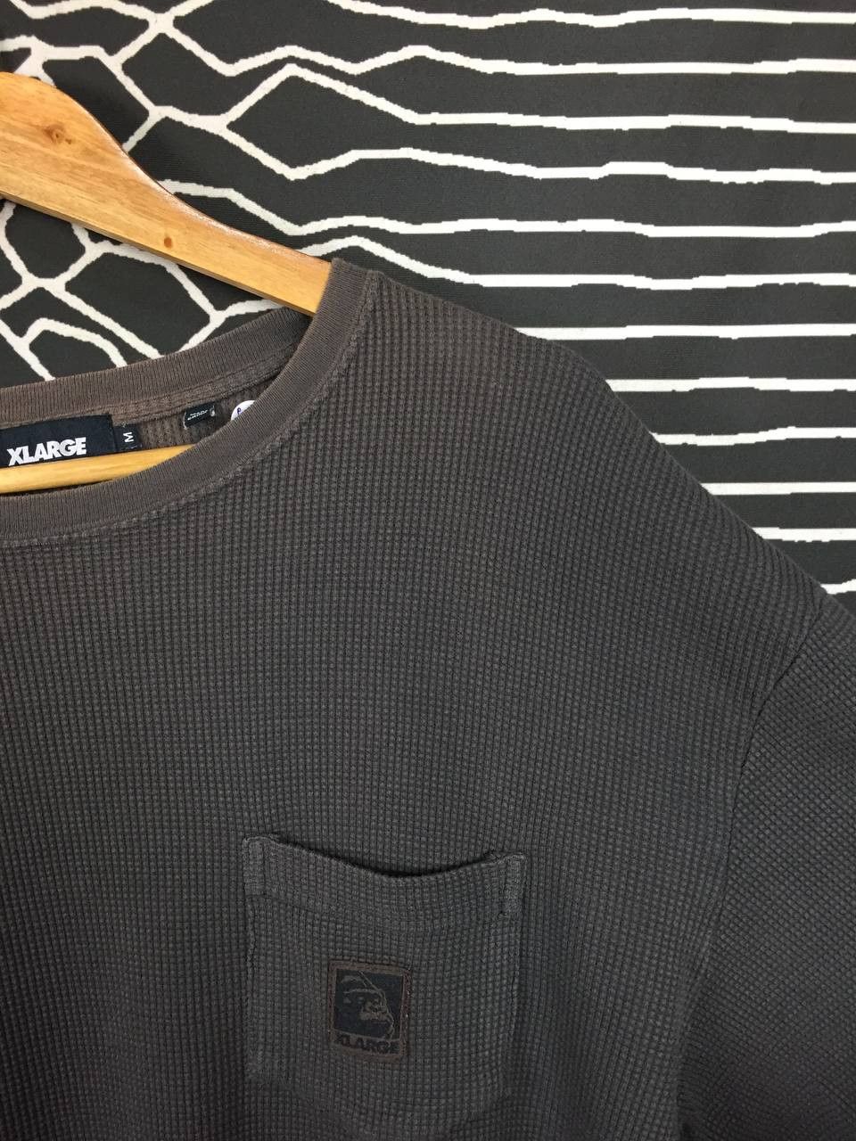 Vintage × Xlarge X-LARGE Brand OG Logo Streetwear Waffle Longsleeve Tee Size US M / EU 48-50 / 2 - 5 Thumbnail
