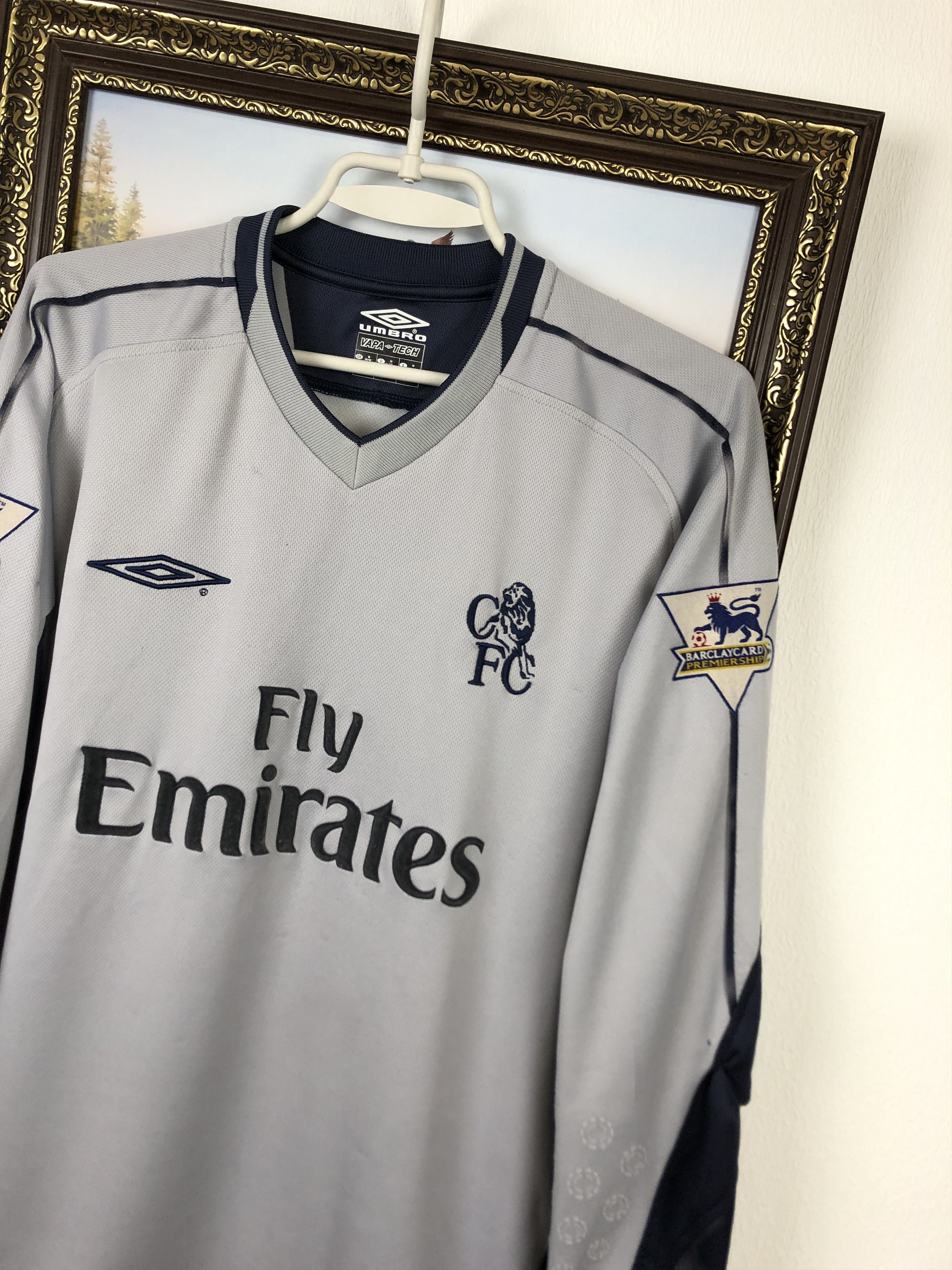 Umbro Chelsea Goalkeeper football shirt 2003 #23 Cudicini Jersey Size US M / EU 48-50 / 2 - 4 Thumbnail