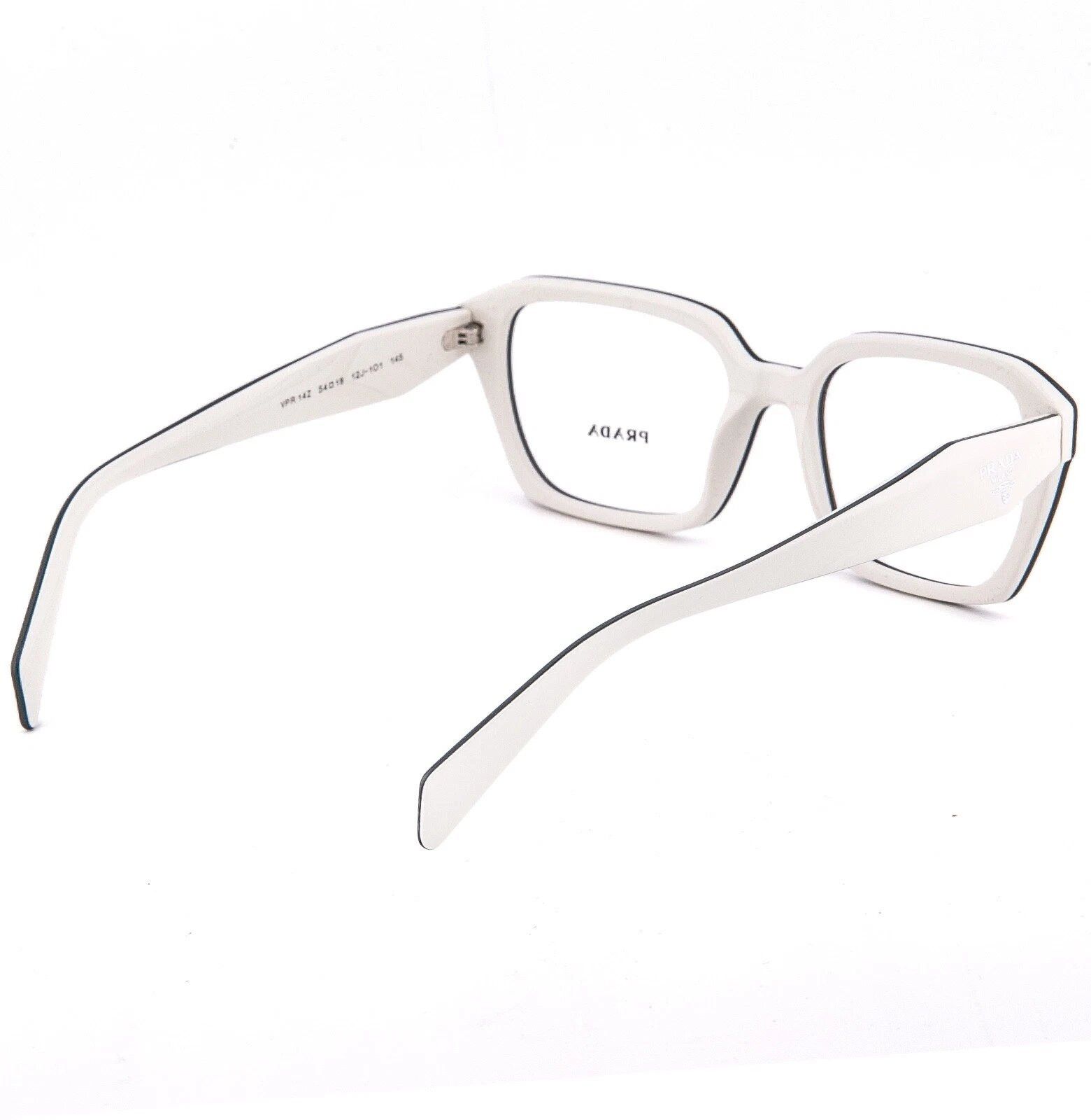 Prada PRADA SYMBOLE PR14ZV White Black Triangle Eyeglass 14ZV 14Z Size ONE SIZE - 3 Thumbnail