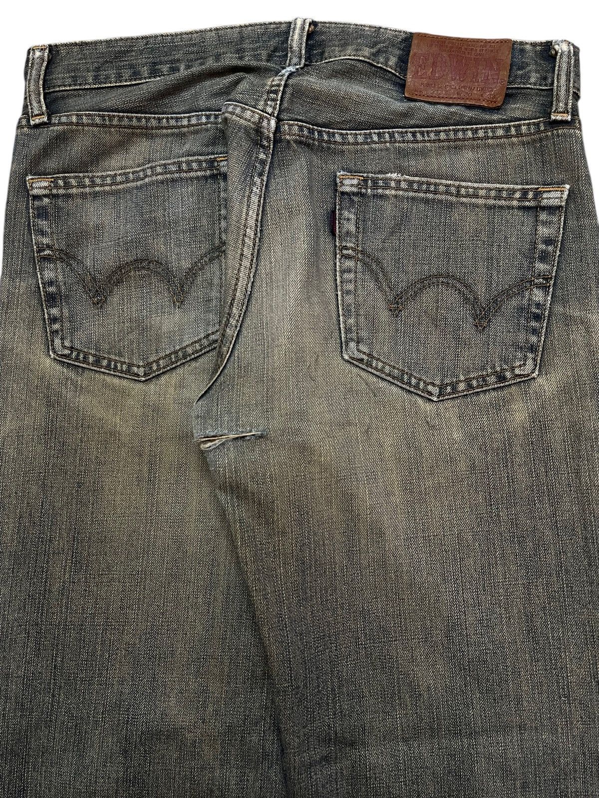Edwin Vintage Edwin 503z Mud Wash Faded Style Whiskers Loose Jeans Size US 30 / EU 46 - 6 Thumbnail