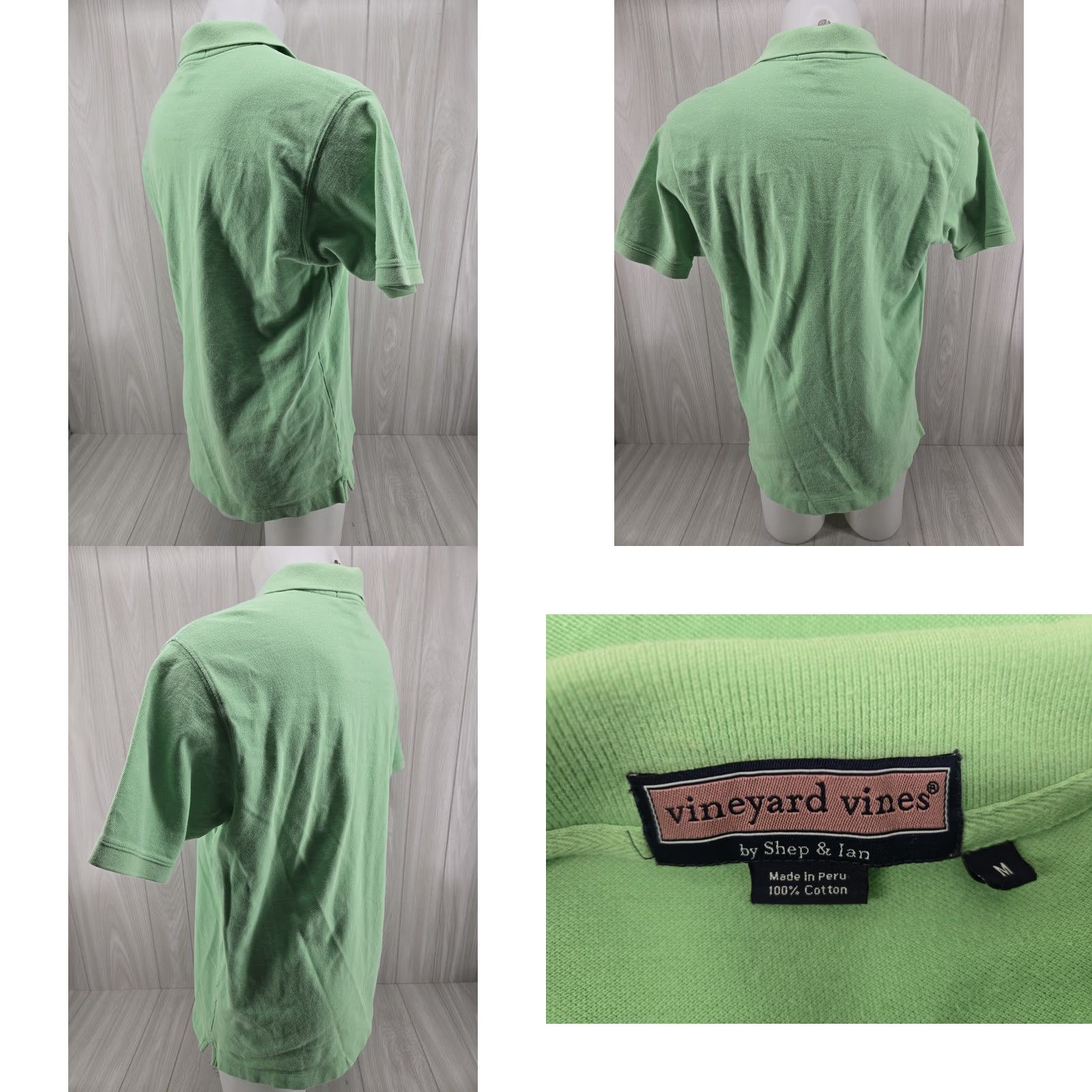 Vineyard Vines Vineyard Vines Polo Shirt Mens Medium Green Short Sleeve Cotton Polo Shirt Mens Green Regular Fit Lifespan: 19.75 shoulder to shoulder? Size US M / EU 48-50 / 2 - 8 Thumbnail