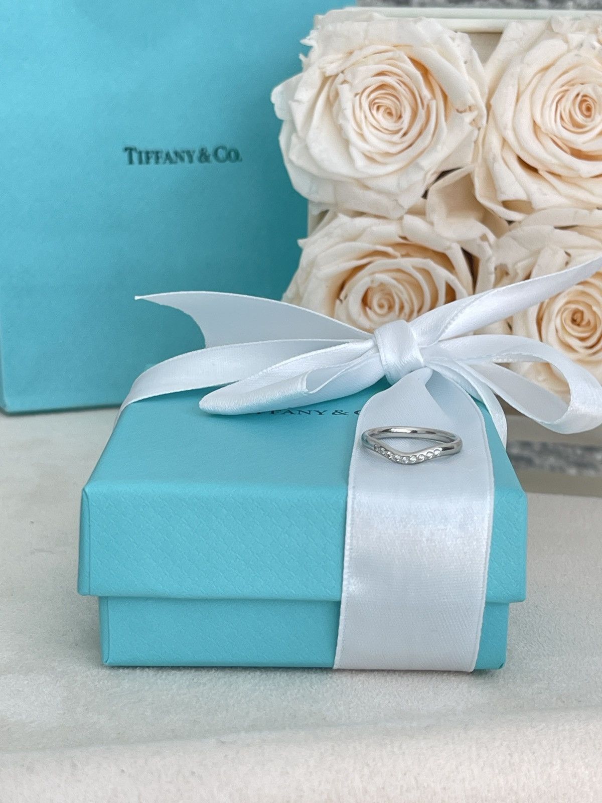 Tiffany & Co. Tiffany & Co. Elsa Peretti Ring Dia Platinum NEW $2,400 Size ONE SIZE - 9 Thumbnail