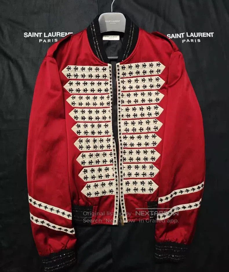 Saint Laurent Paris Saint Laurent Paris Red Court Jacket Size US M / EU 48-50 / 2 - 1 Thumbnail