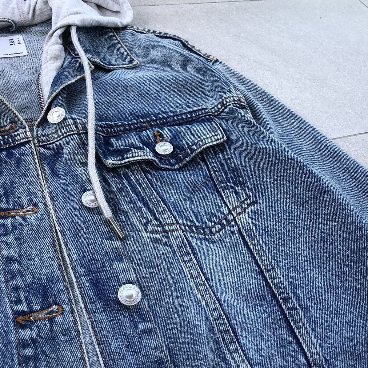 Bershka Bershka Denim Distressed Hoodie Jacket Size US S / EU 44-46 / 1 - 6 Thumbnail