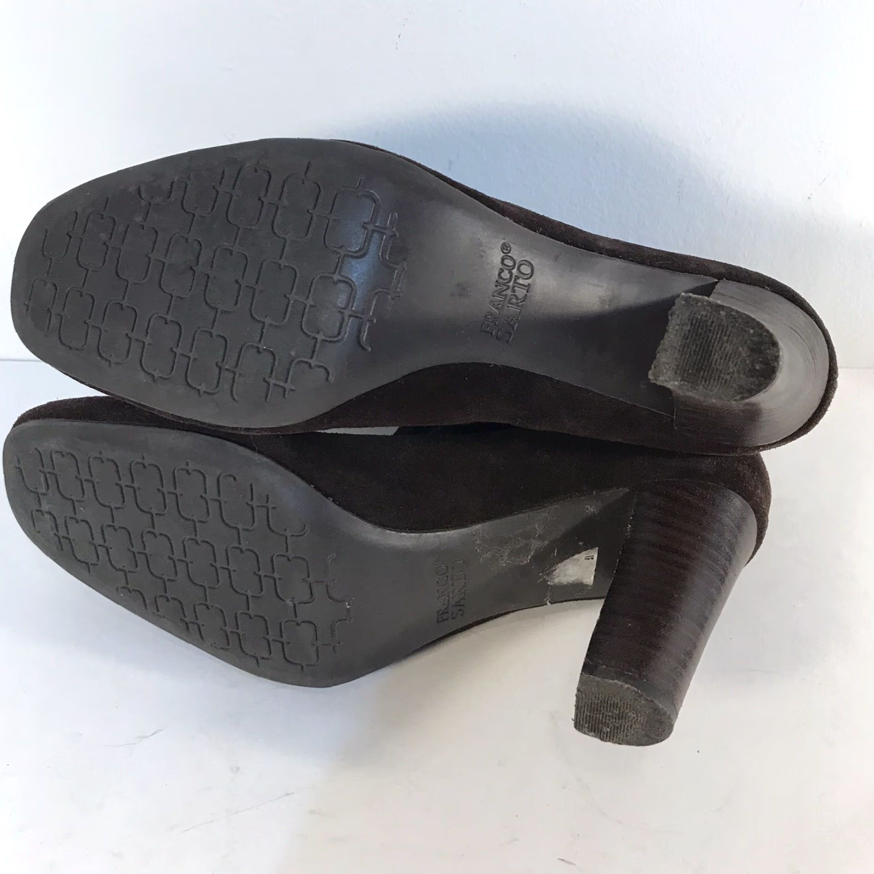 Franco Sarto Franco Sarto Limber Brown Suede Ankle Booties 3.5in Heels Womens Size 7.5 Size US 7.5 / IT 37.5 - 6 Thumbnail