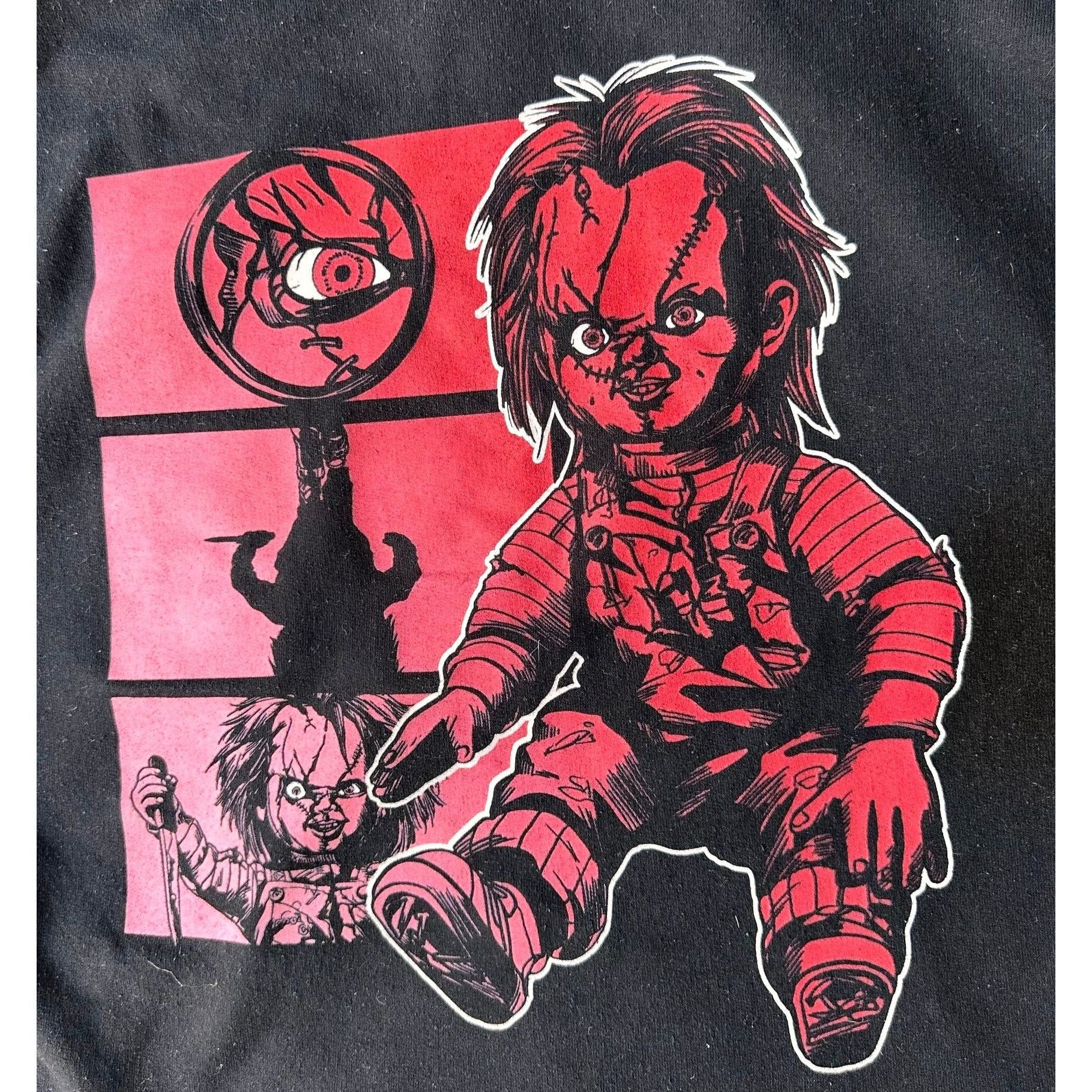 Other Chucky Let's Be Friends Hoodie Unisex Sz L Black Halloween C Size US L / EU 52-54 / 3 - 1 Thumbnail