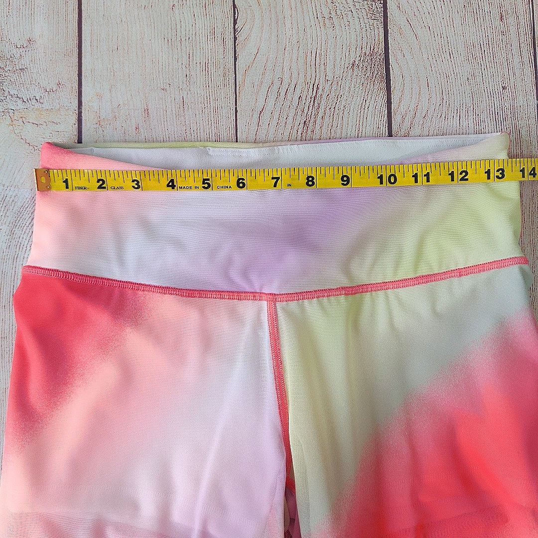 Victoria's Secret Victoria Sport Knockout Cali Haze Rainbow Mesh Tights sz M Size 30" / US 8 / IT 44 - 3 Thumbnail