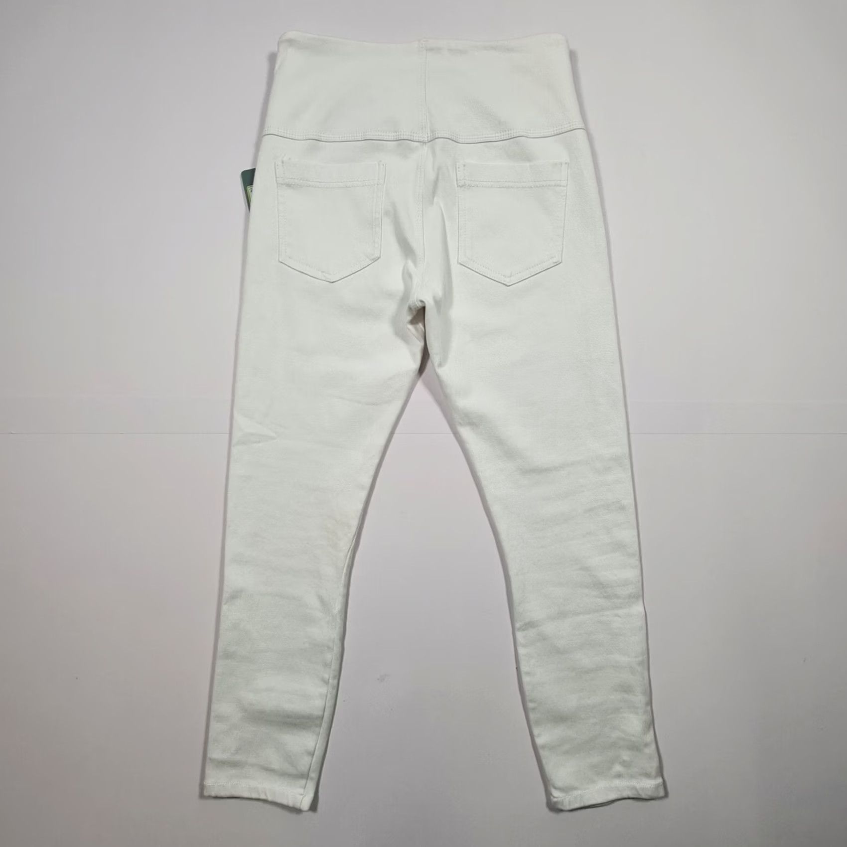 Vintage LYSSE Leggings White XS Signature High Waist Capri Twill Women Activewear Party/Cocktail 90s Modern USA Logo Deluxe Comfort Breathable Elastic Waist Size 26" / US 2 / IT 38 - 6 Thumbnail