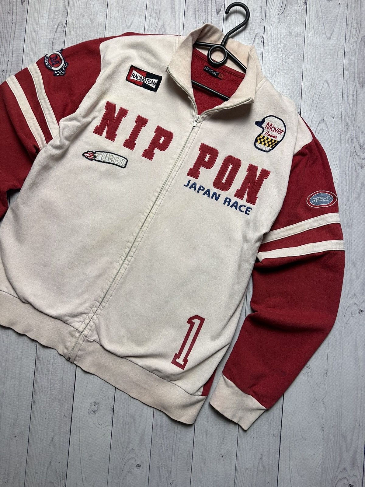 Vintage Vintage Nippon racing jacket big logo Japanese L/XL rare Size US L / EU 52-54 / 3 - 3 Thumbnail