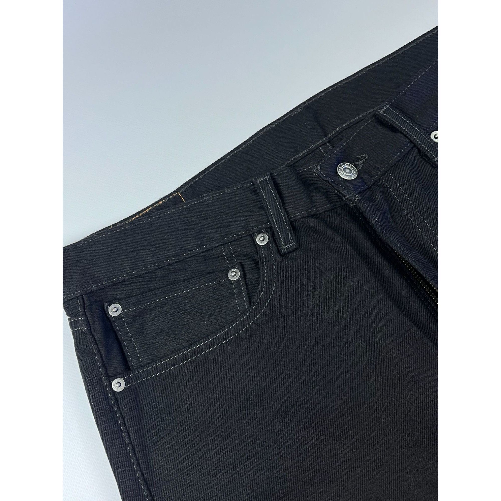 Levi's × Vintage Levis Mens 505 Regular Fit Jeans W36 L30 Black Denim Size US 36 / EU 52 - 6 Thumbnail