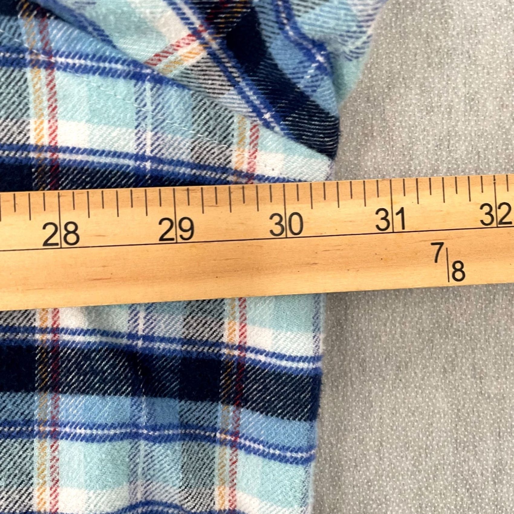 Psycho Bunny Psycho Bunny Shirt Adult 3XL Blue Plaid Pima Cotton Flannel Button Up Mens XXXL Size US XXL / EU 58 / 5 - 7 Thumbnail