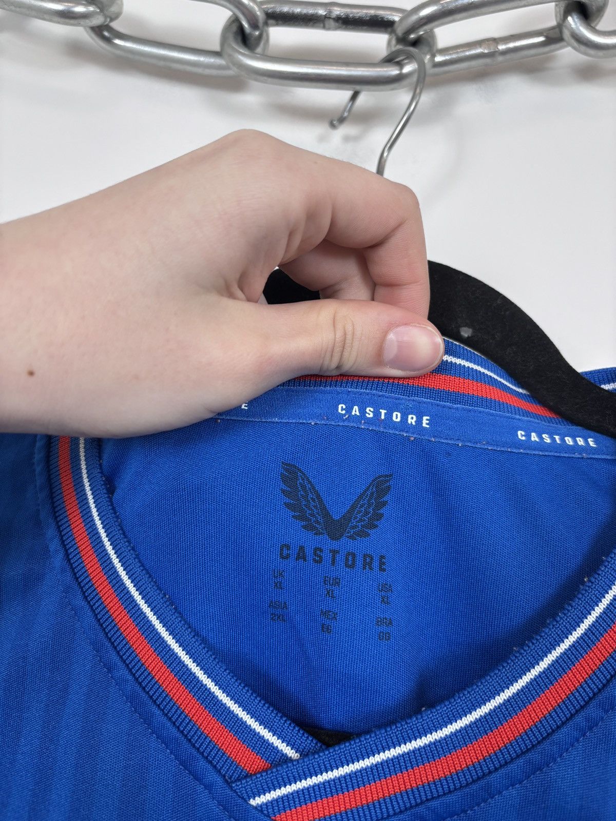 Castore Castore Rangers FC 2023/2024 Home Football Soccer Jersey Size US XL / EU 56 / 4 - 13 Thumbnail