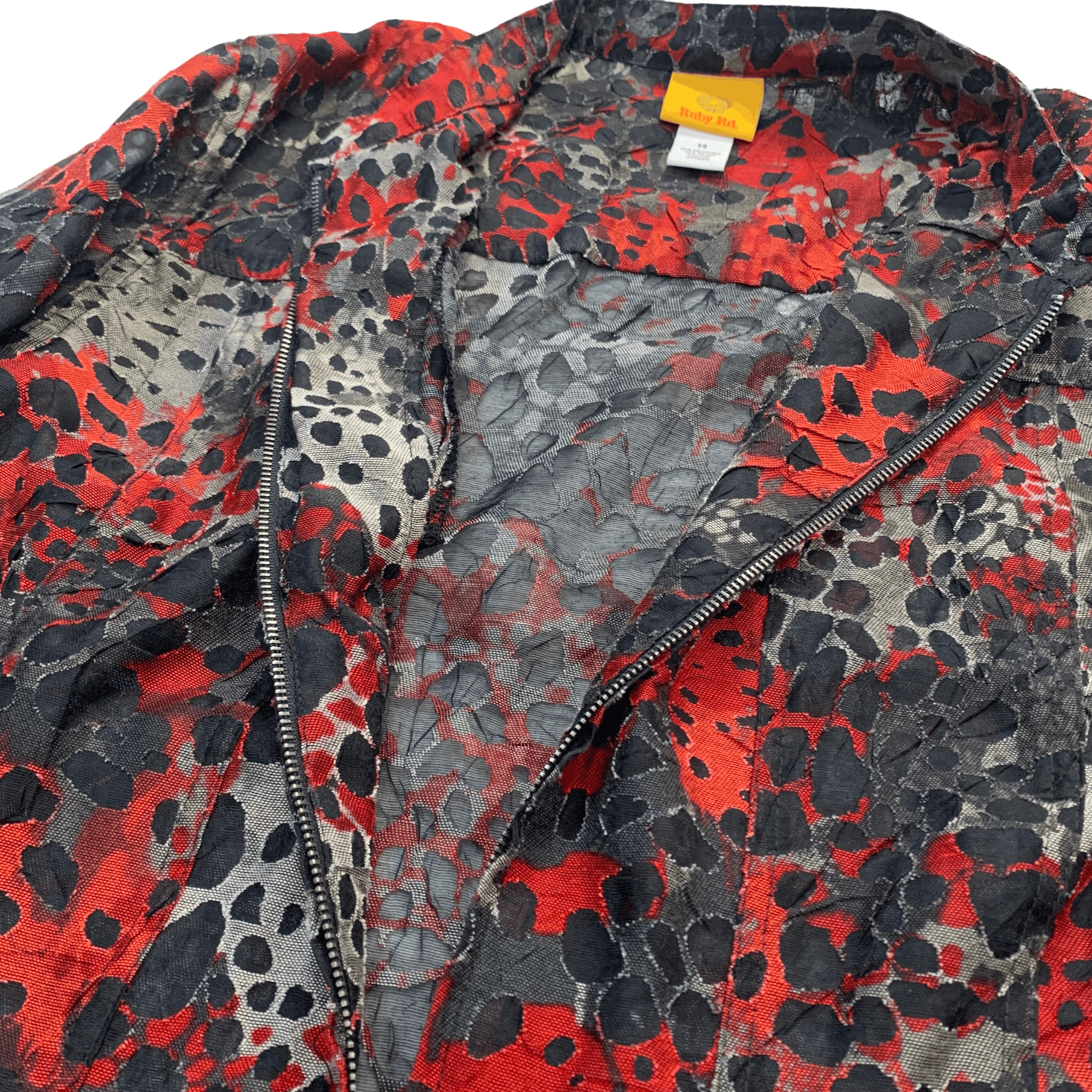 Vintage Vintage Sheer Lightweight Bomber Jacket | 4 | Ruby Rd. Size XL / US 12-14 / IT 48-50 - 5 Thumbnail
