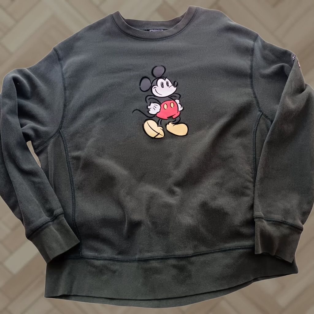 Aape × Bape × Disney Aape X Disney Collab Black Sweatshirt | Grailed