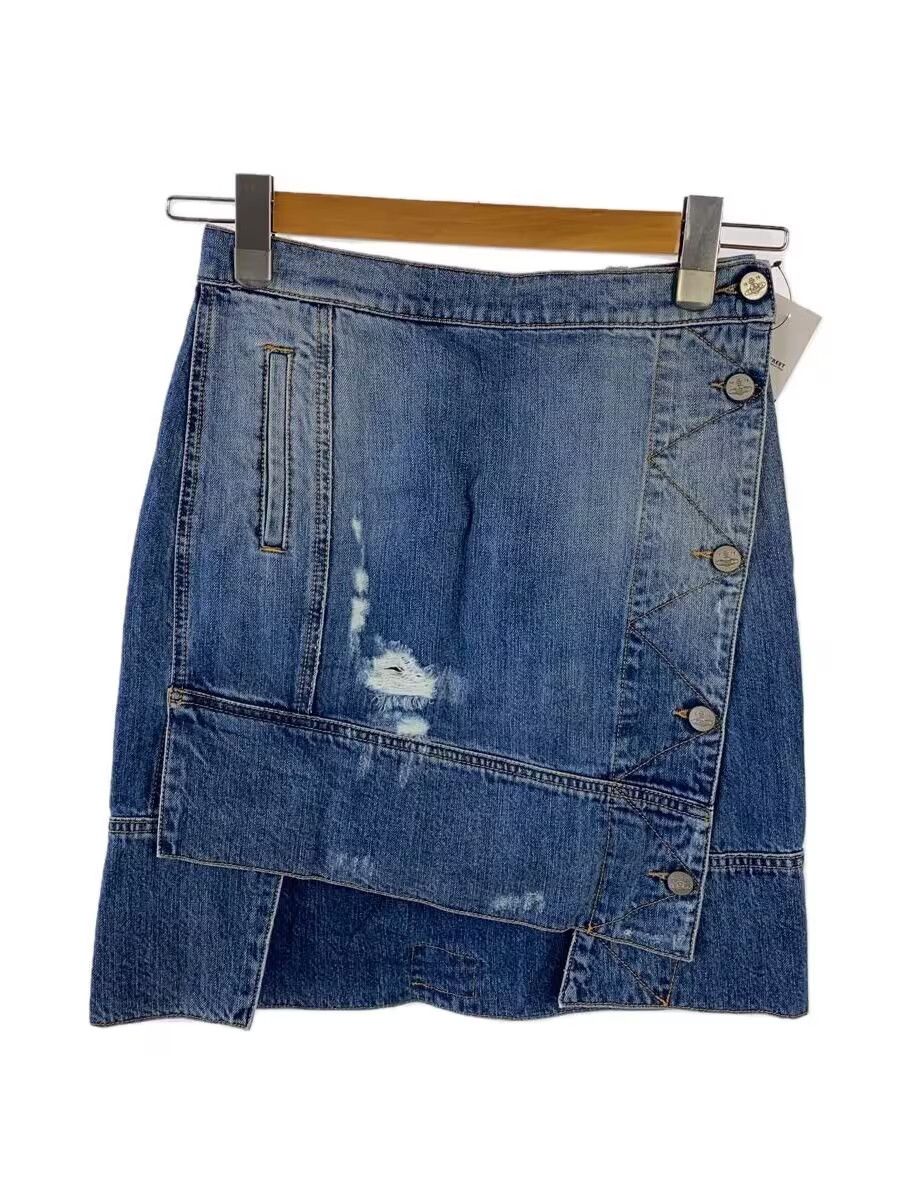 Vivienne Westwood Distressed Panel Denim Skirt Size 25" / US 0 / IT 36 - 1 Thumbnail