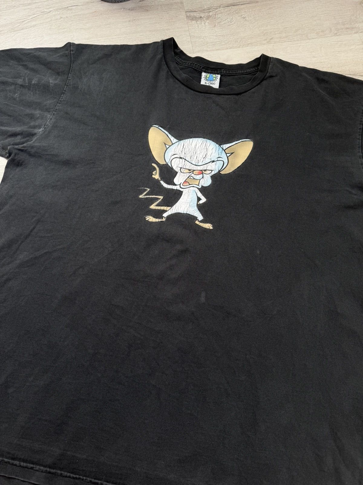 Cartoon Network × Vintage × Warner Bros Archive 90s Pinky & The Brain Angry Faded T-shirt Distressed Size US XL / EU 56 / 4 - 5 Thumbnail