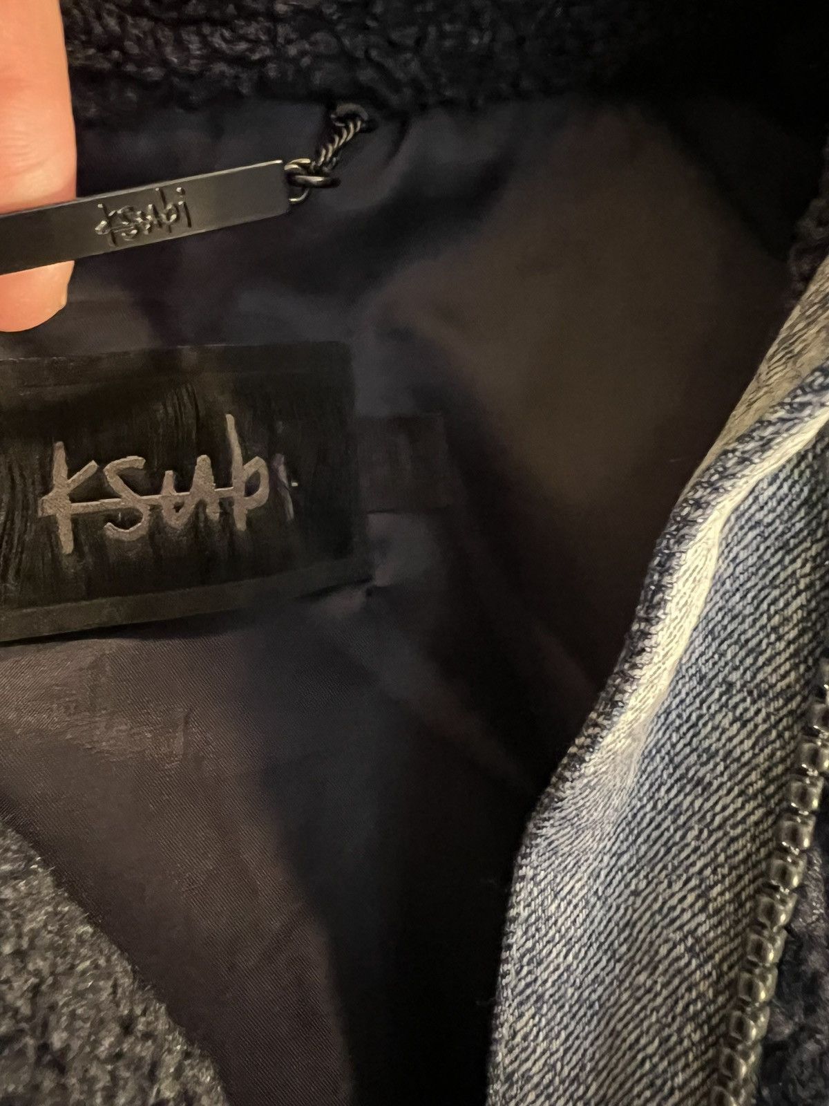 Ksubi Ksubi blue denim fleece zip up jacket Size US XS / EU 42 / 0 - 8 Thumbnail