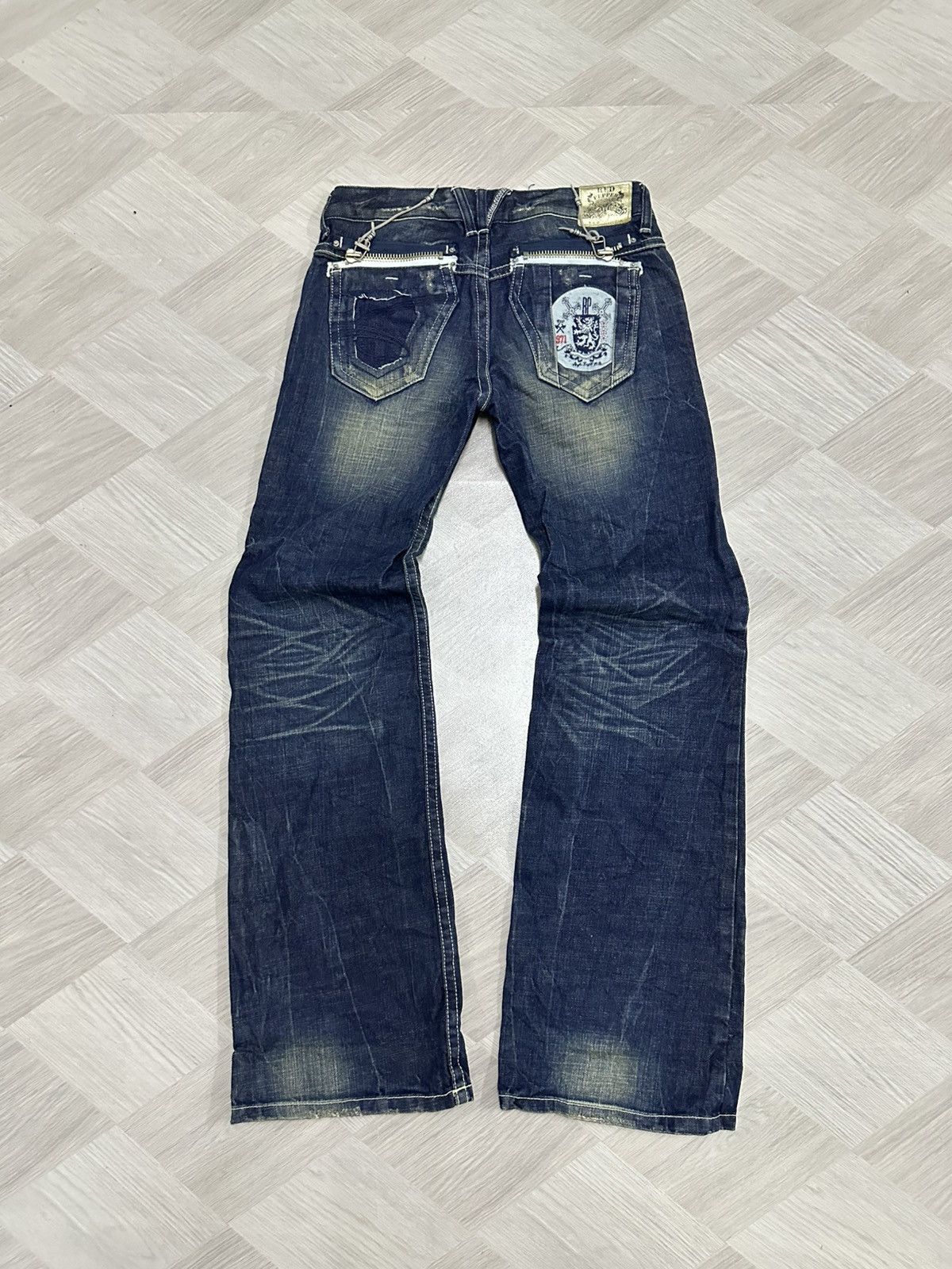 If Six Was Nine Vintage Y2K Red Pepper Denim Acid Wash Pant Size US 29 - 19 Thumbnail