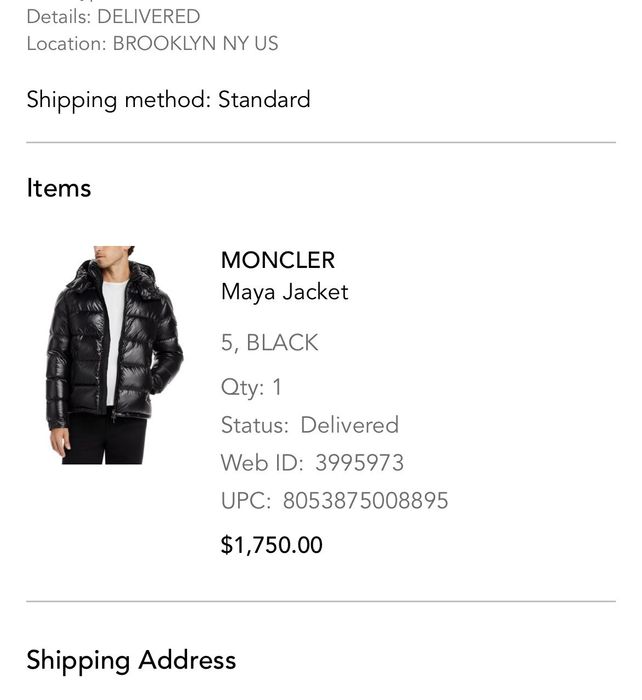 Size 5 shop moncler in us