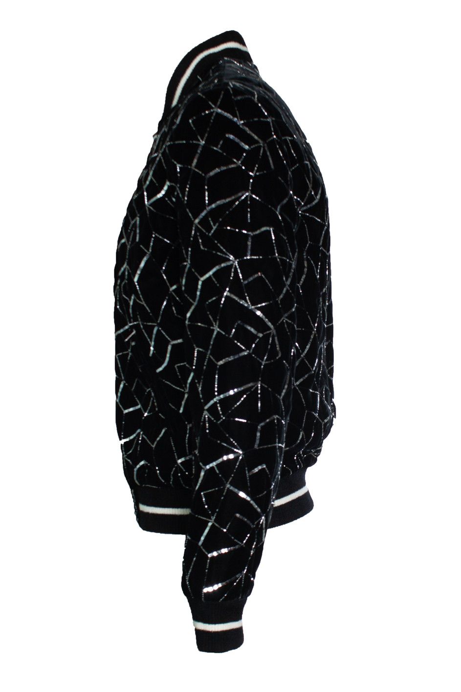 Saint Laurent Paris Saint Laurent, Teddy tangle silver bomber jacket 2019 Size US M / EU 48-50 / 2 - 3 Thumbnail