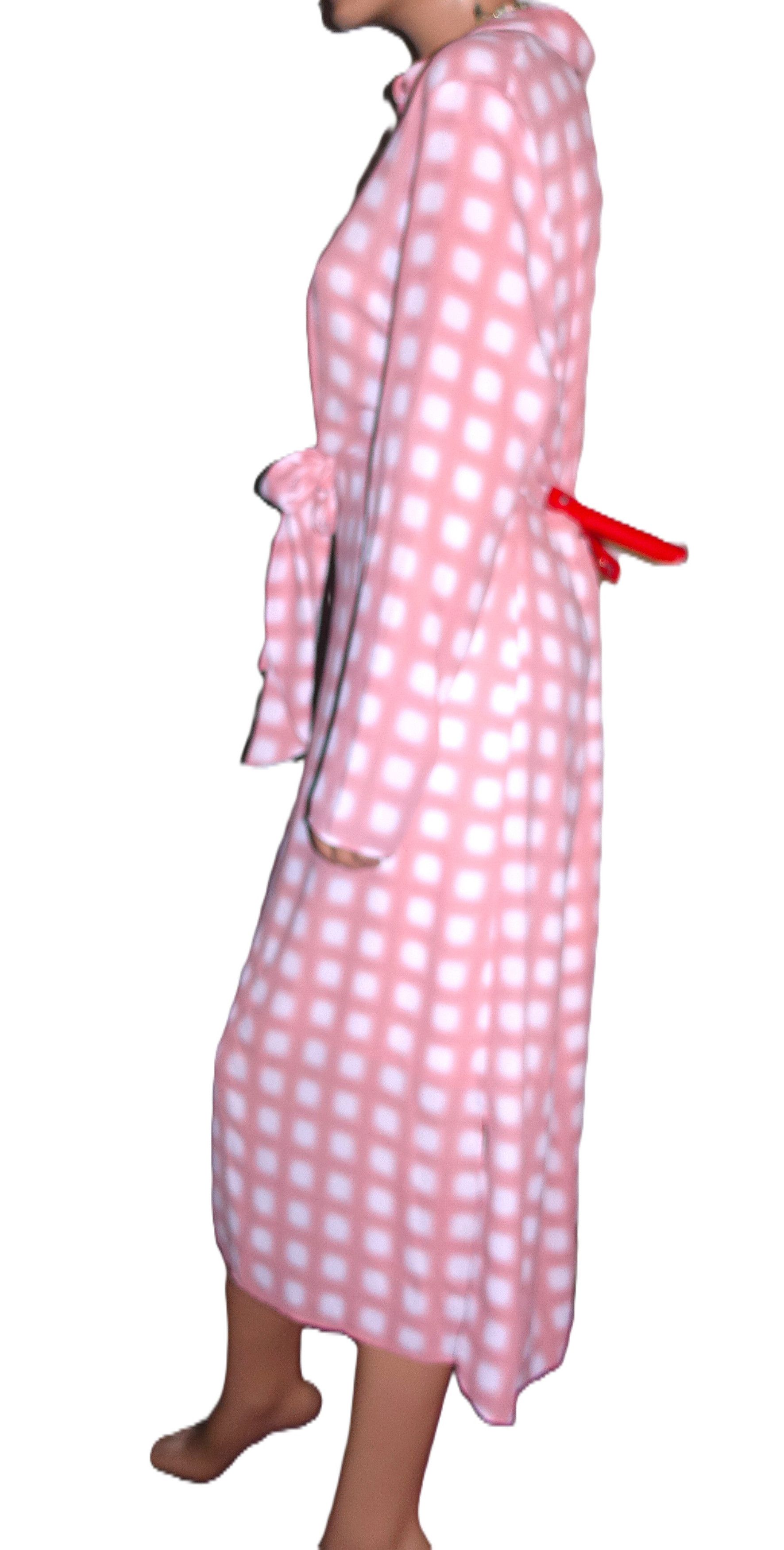 Calvin Klein Calvin Klein Pink White Polka Dot Midi Dress XL Size XL / US 12-14 / IT 48-50 - 4 Thumbnail