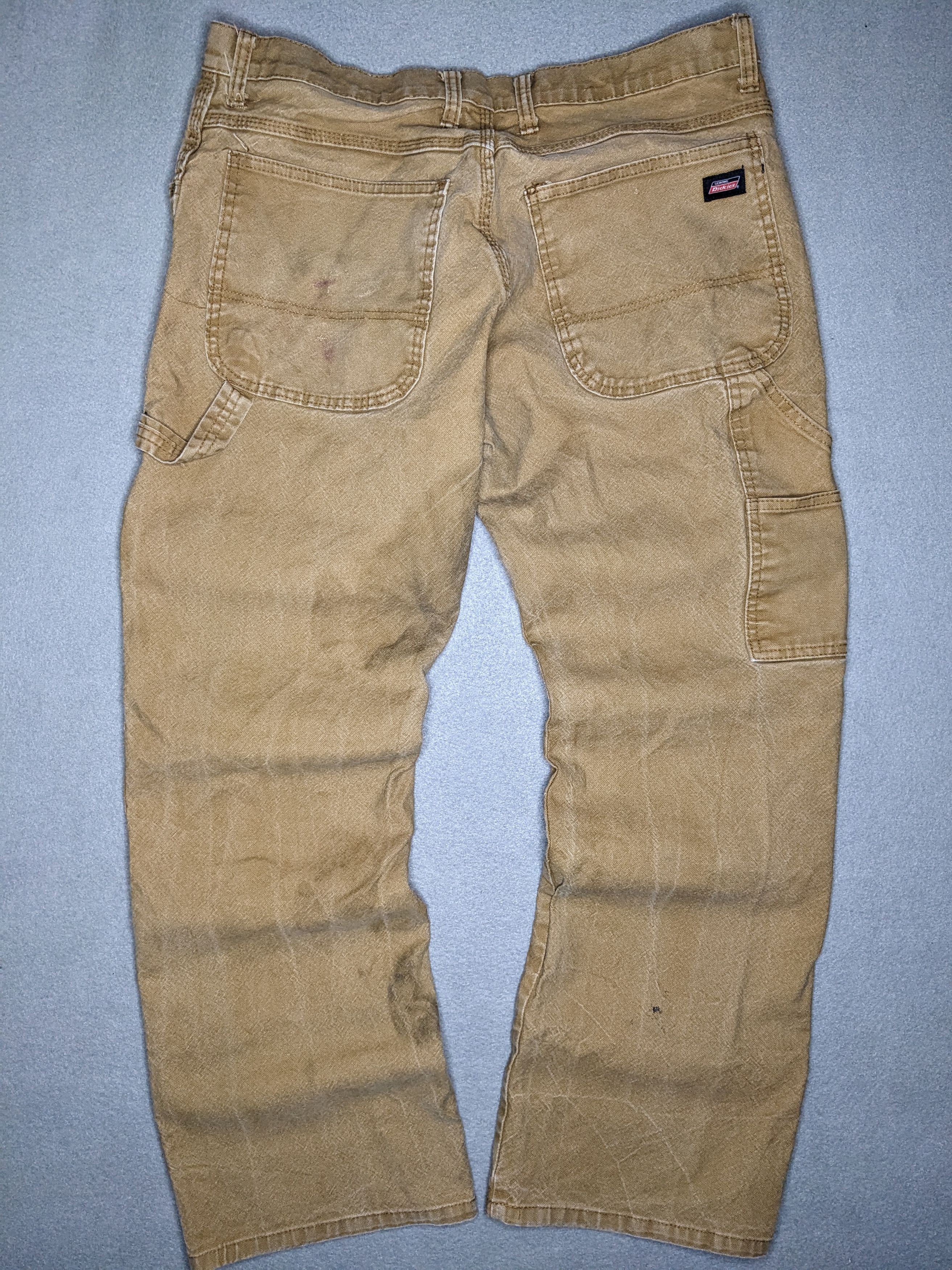 Dickies Dickies Carpenter Pants 32x29 Canvas Beige Distressed Faded Size US 32 / EU 48 - 2 Thumbnail