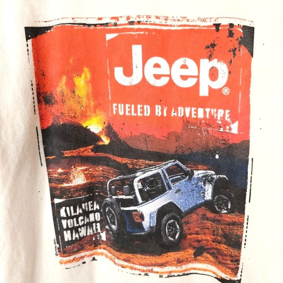 Jeep Jeep T Shirt Mens Large Beige Graphic Tee Travel Adventure Skin Coconut Dyed Fueld By Adventure Size US L / EU 52-54 / 3 - 5 Thumbnail