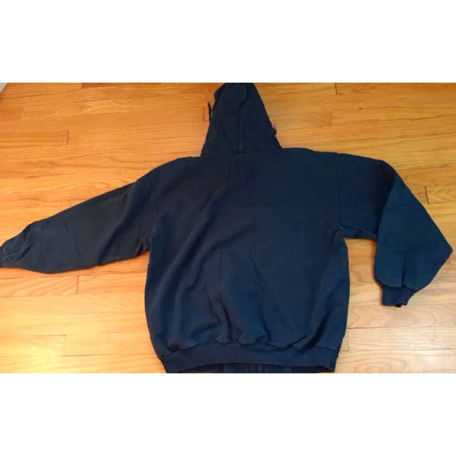 Vintage VINTAGE Central Michigan University Full Zip Cotton Hooded Sweatshirt LG Men Hoodie Jacket Black Size US L / EU 52-54 / 3 - 6 Thumbnail