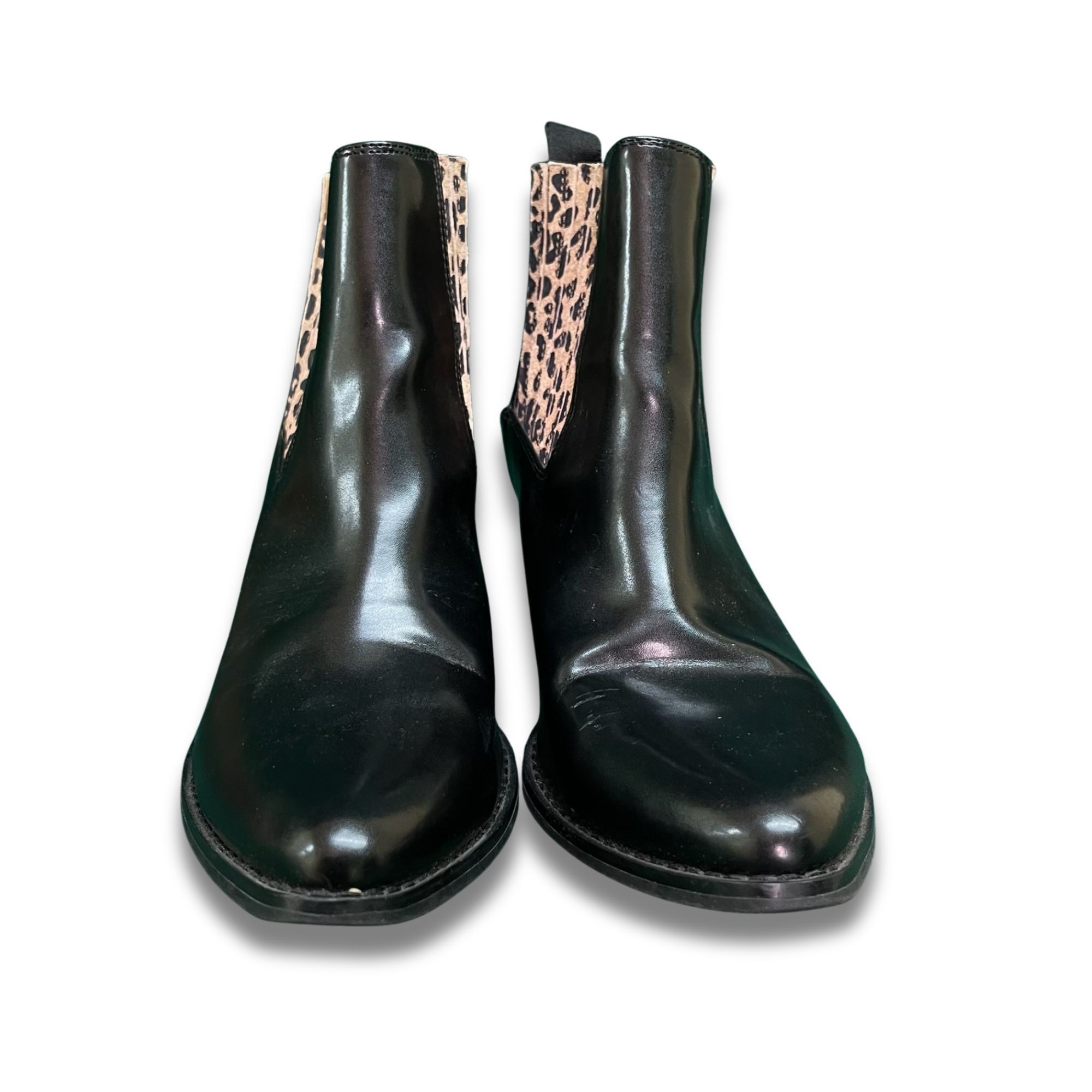 Other Very Volatile Belmore Black & Leopard Western Style Booties Size US 8.5 / IT 38.5 - 2 Thumbnail