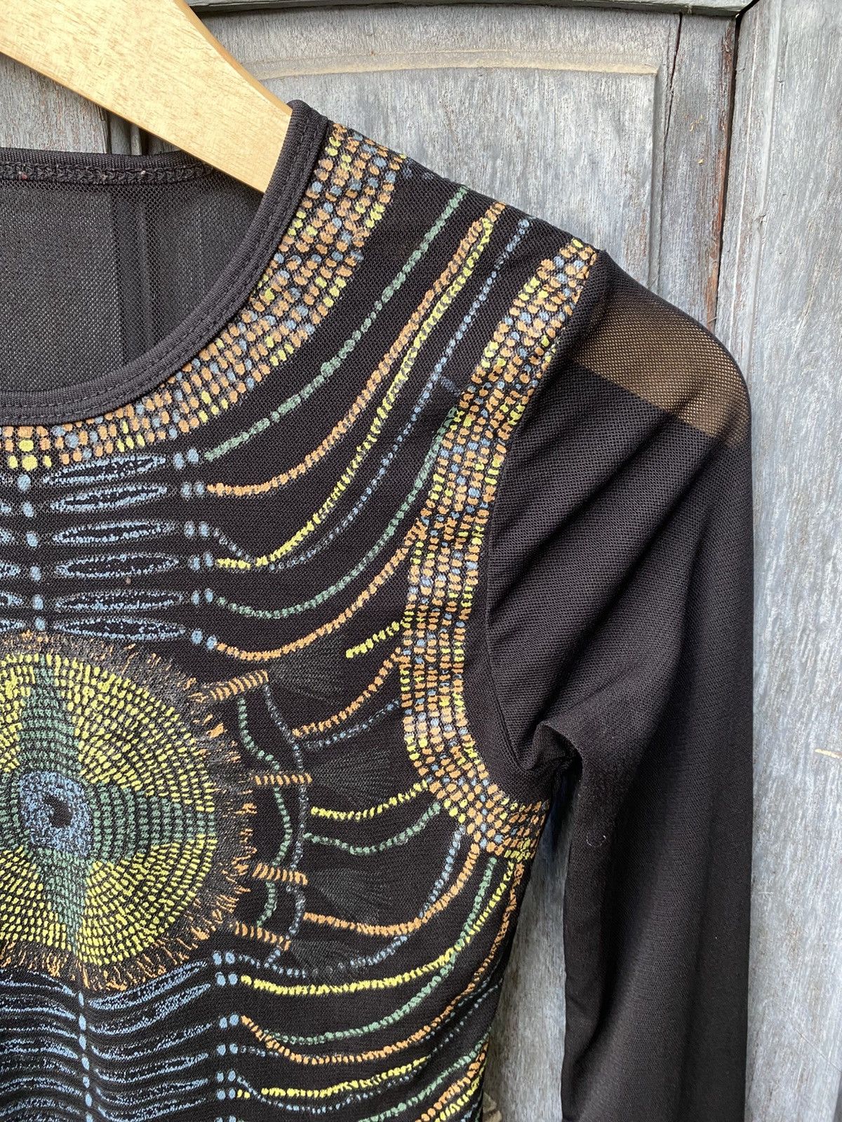 Vintage JPG Style Tribal Mesh Psychedelic Cyberpunk Goth Rave Trance Size ONE SIZE - 4 Thumbnail