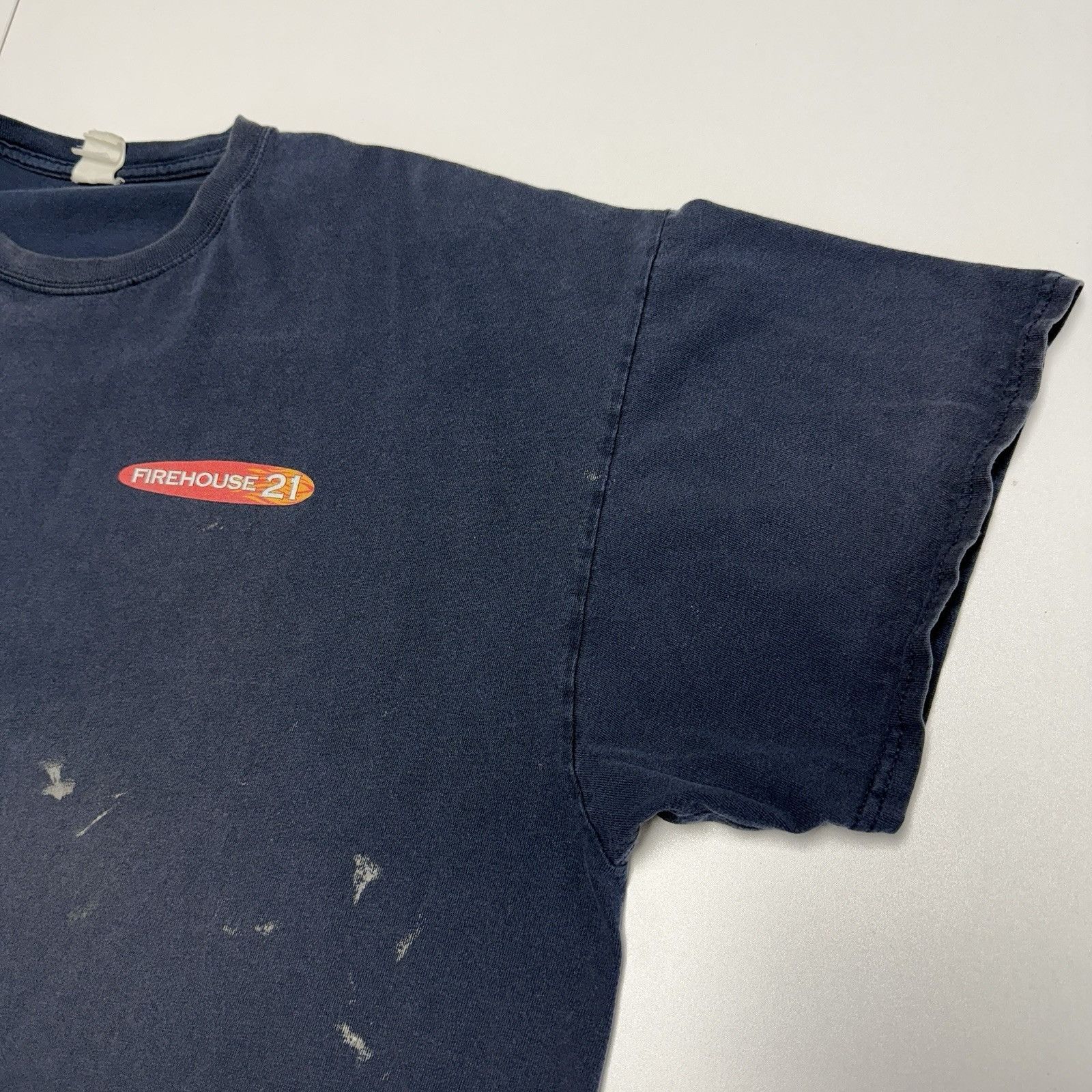 Vintage VTG Pacific Beach Fire Station T Shirt Mens XXL 26x26.5 Blue Size US XXL / EU 58 / 5 - 5 Thumbnail