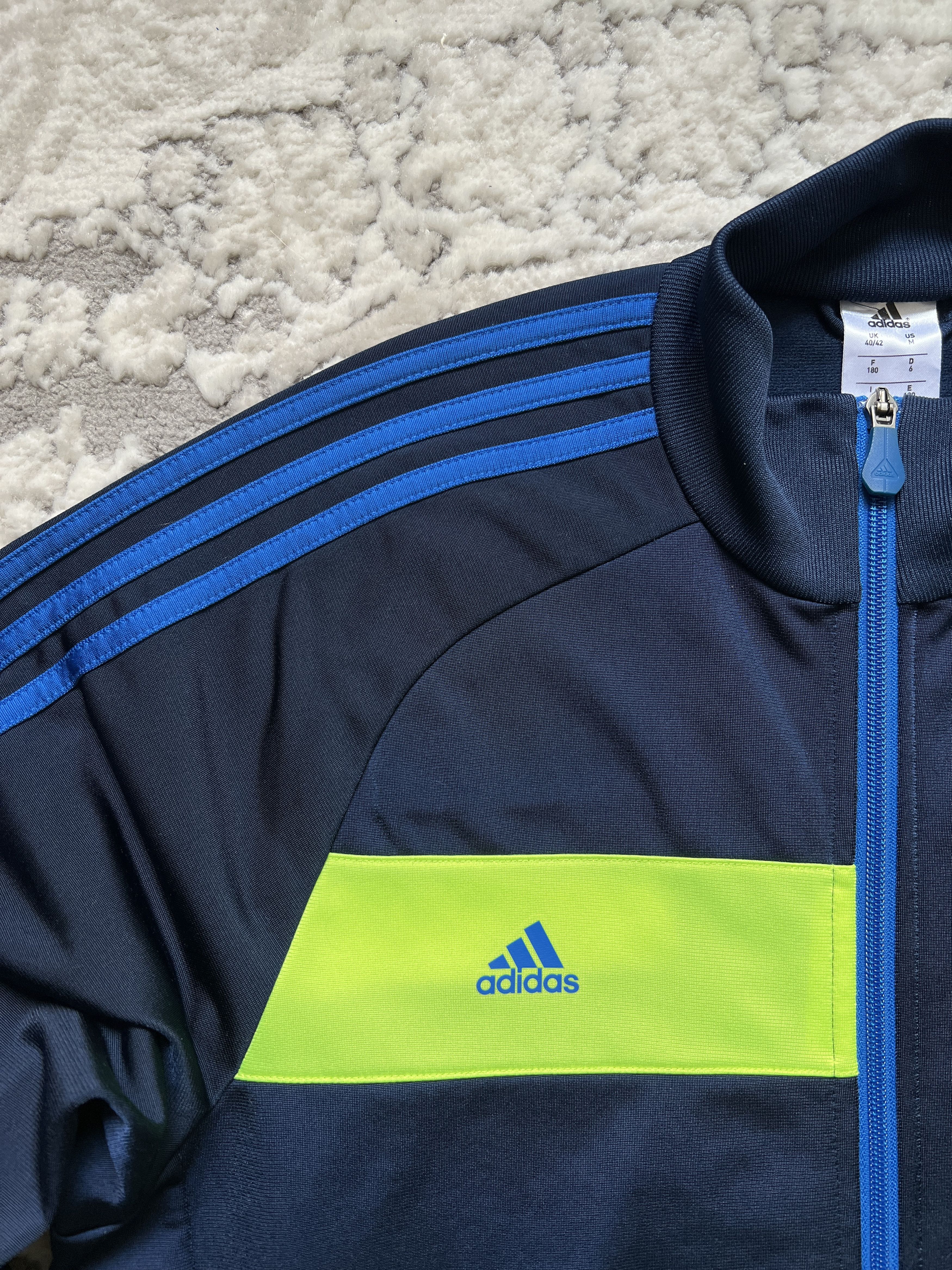 Adidas Adidas Nitrocharge Track Jacket Navy/Neon Size US M / EU 48-50 / 2 - 3 Thumbnail