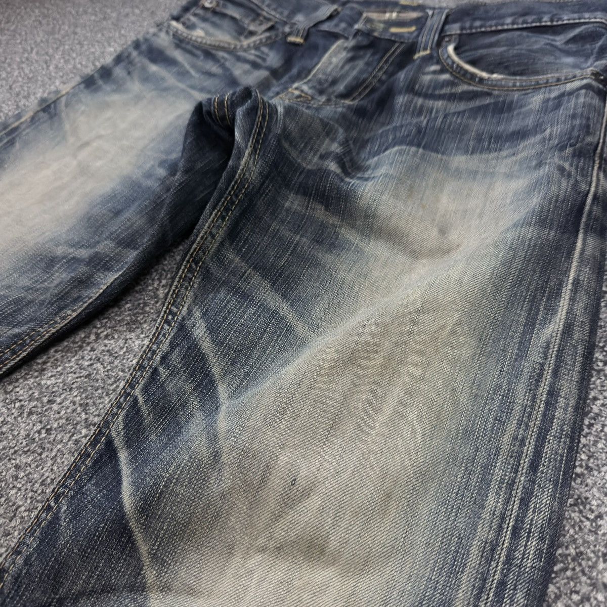 If Six Was Nine Archives ‼️ Japanese Edwin 503 Rusty Heavy Faded Wash Denim Size US 28 / EU 44 - 6 Thumbnail