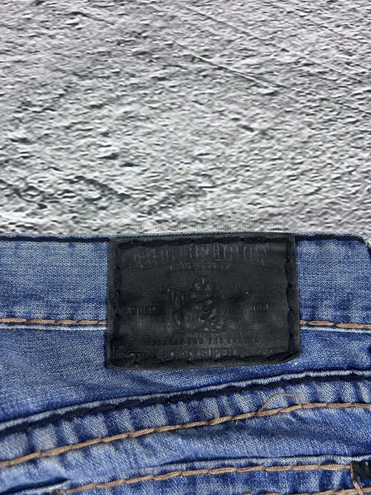 True Religion True Religion navy blue jeans thick stitching Bobby Size US 34 / EU 50 - 3 Thumbnail