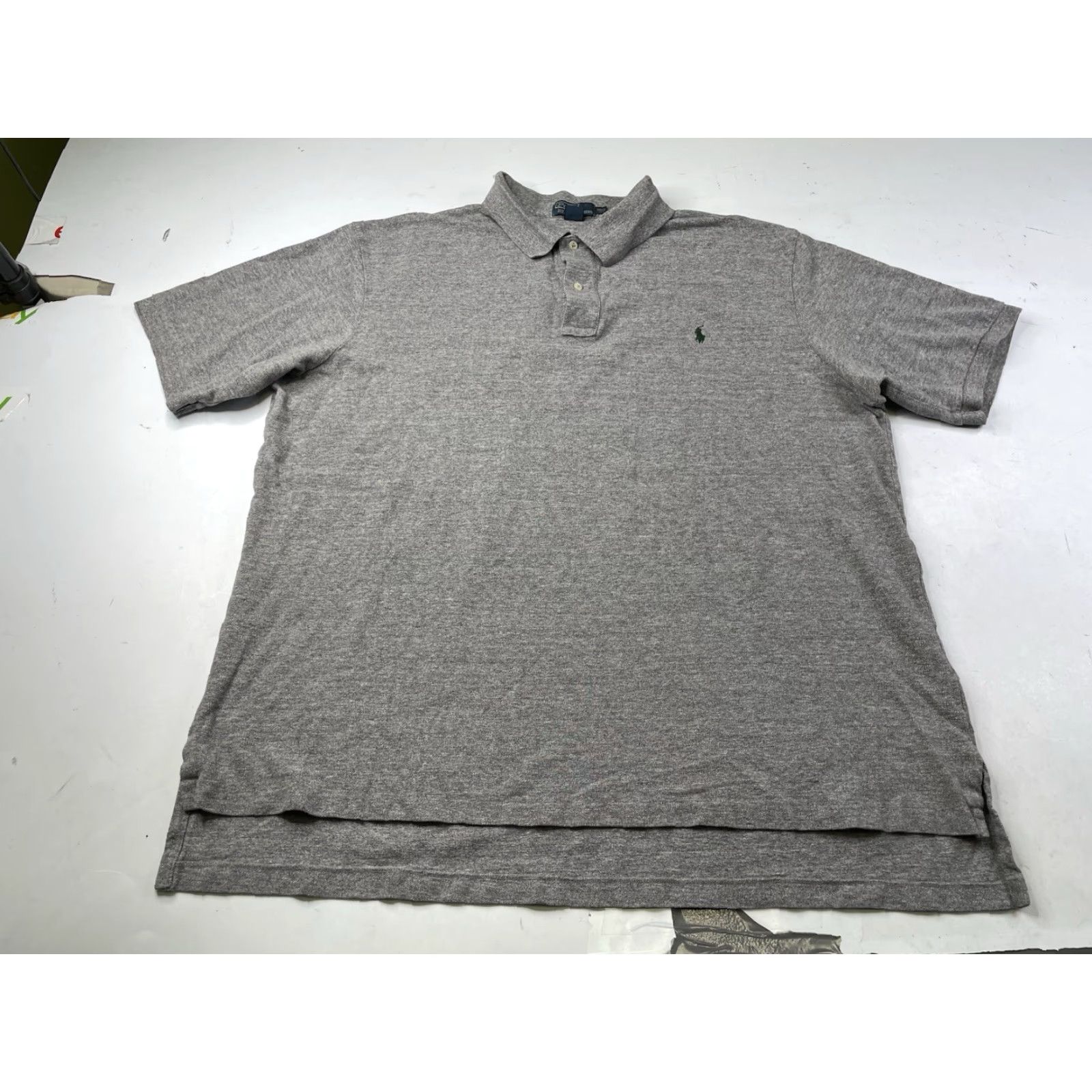 Polo Ralph Lauren Polo Ralph Lauren Polo Shirt Mens 3XLT Short Sleeve Gray Heathered Pony Shirt Size US XXL / EU 58 / 5 - 2 Thumbnail