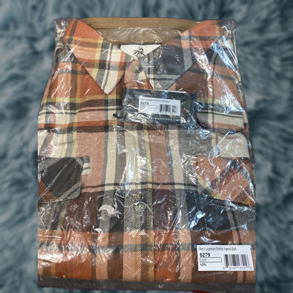 Vintage Legendary Whitetails Buck Camp Flannel Shirt Mens 2XLT Horizon Plaid NEW Size US XXL / EU 58 / 5 - 1 Thumbnail