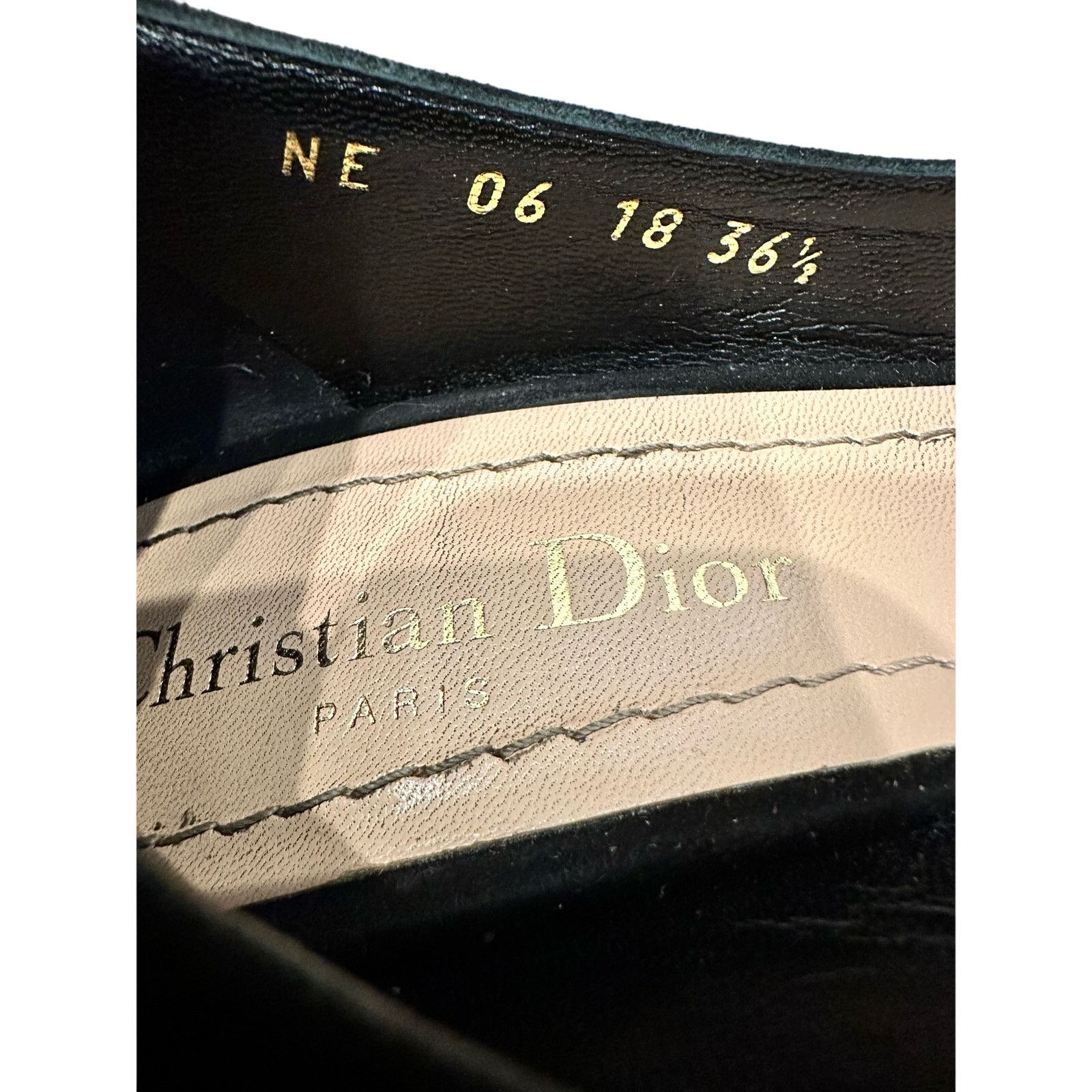 Christian Dior Monsieur Christian Dior Bee Accent Suede Slingback Pumps size 36.5 Size US 6.5 / IT 36.5 - 8 Thumbnail