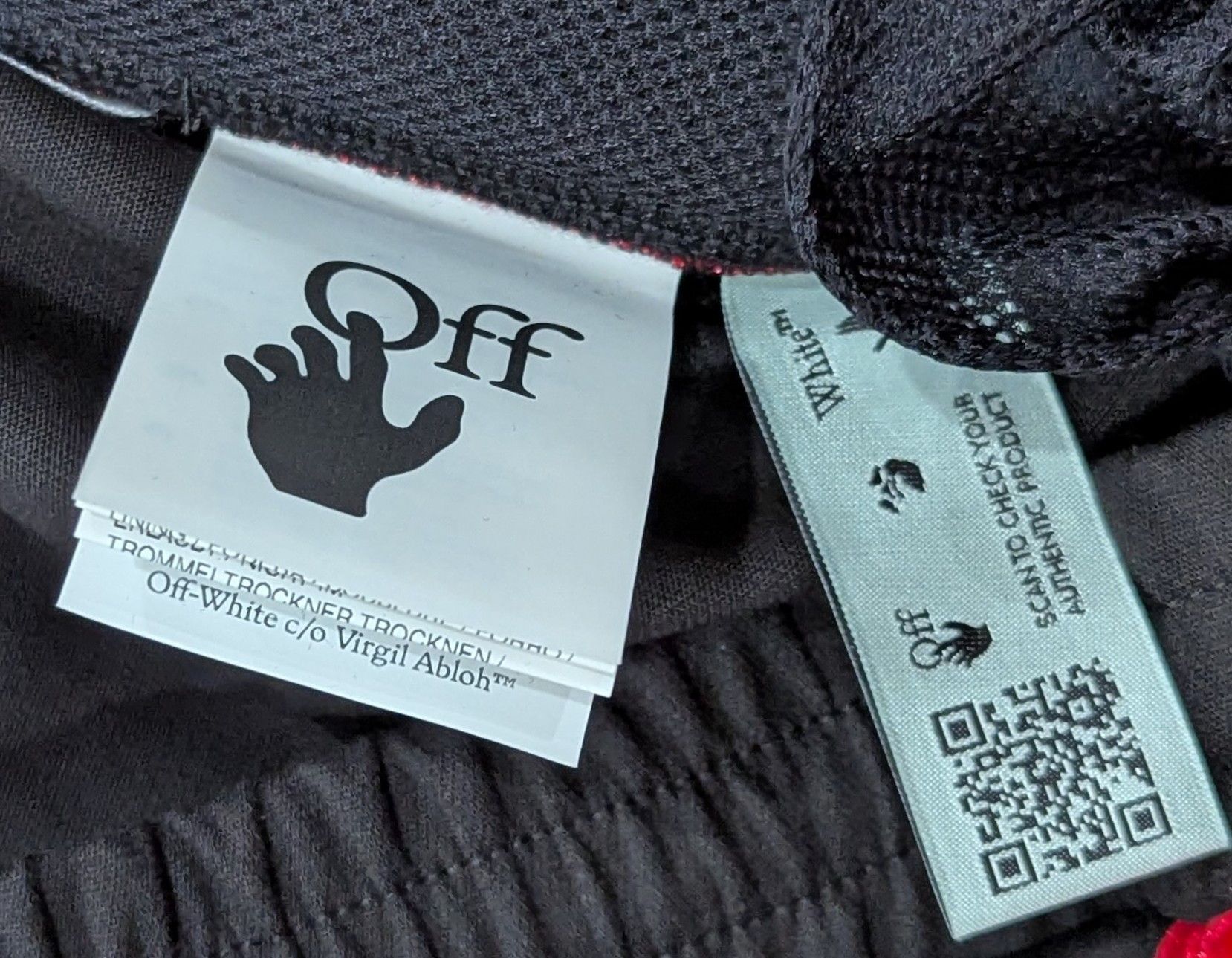 Off-White Off-White Side Taped Pintuck Pants Black/Red Small Size US 30 / EU 46 - 7 Thumbnail