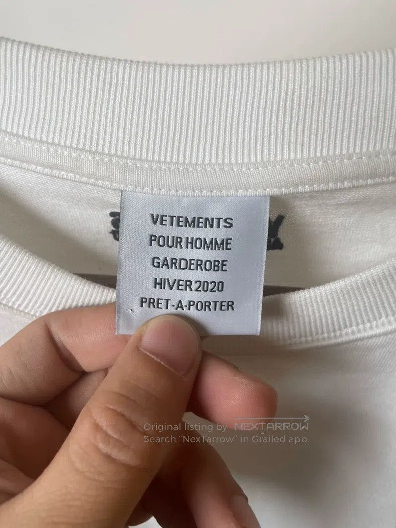 Vetements Vetements Branded Anti-War V Embroidered T-Shirt XS Size Size US XS / EU 42 / 0 - 3 Thumbnail