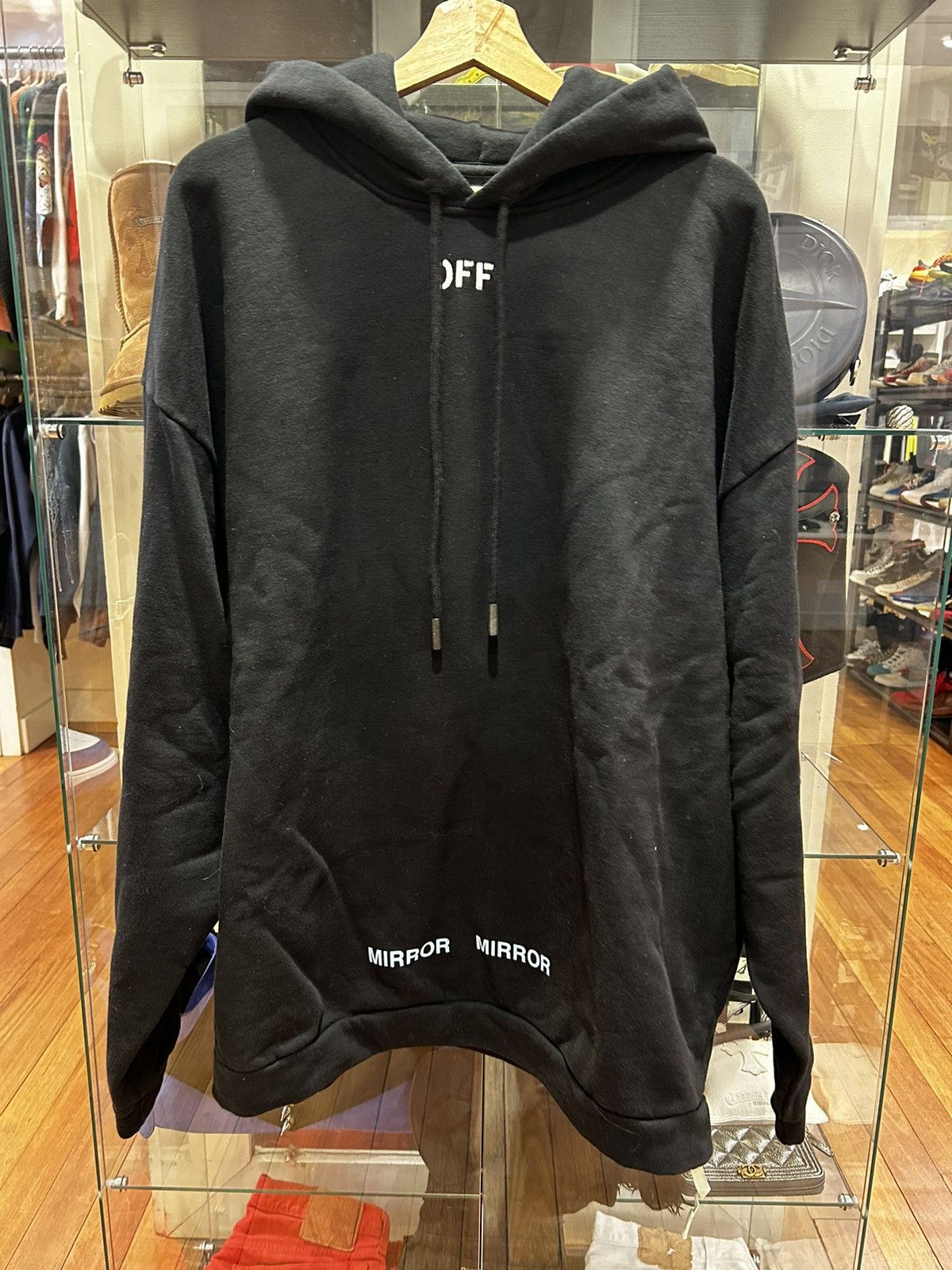 OFF-WHITE MIRROR MIRROR パーカー Off-White Mirror Mirror Hoodie, $562 | farfetch.com | Lookastic