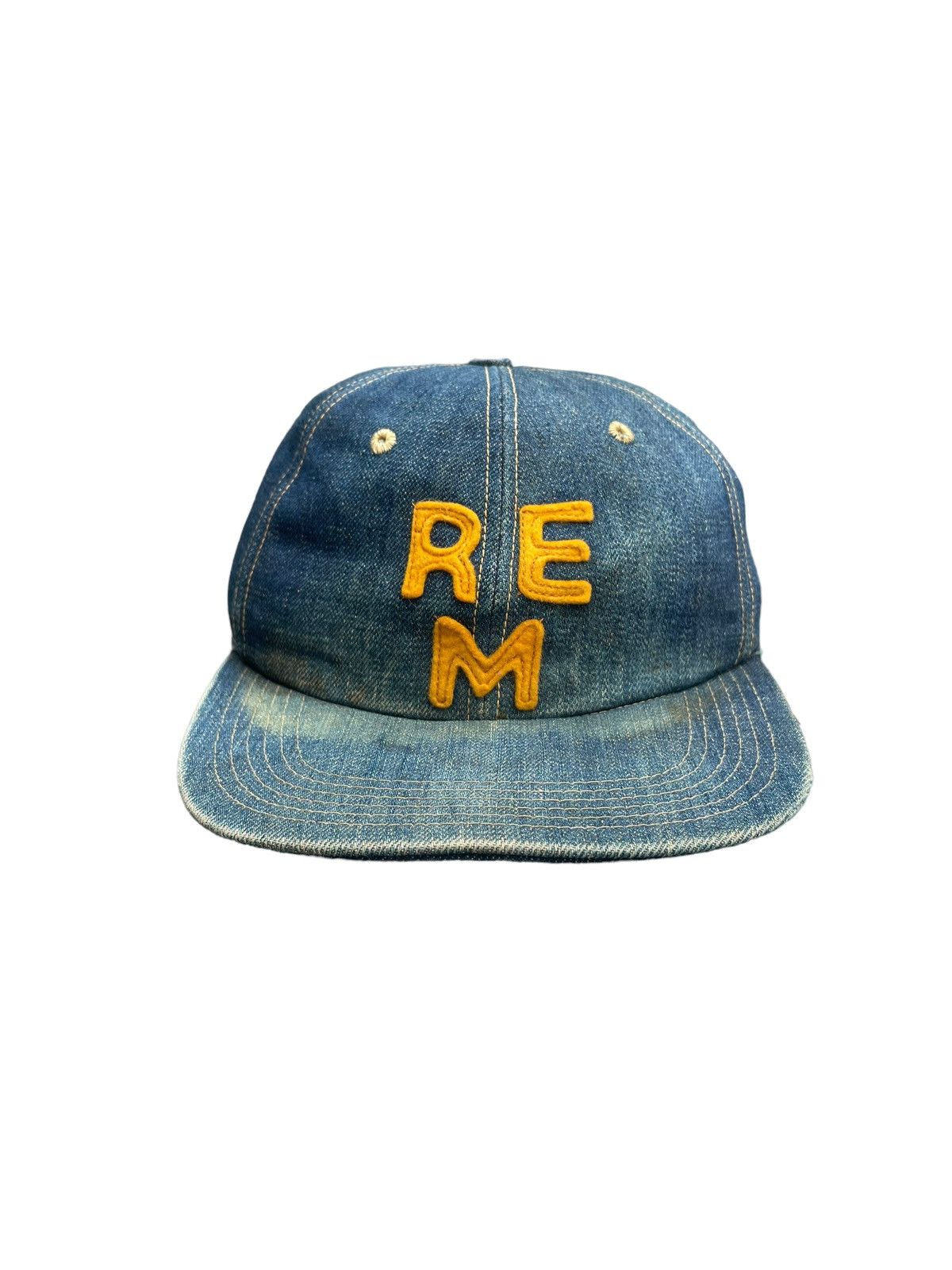 If Six Was Nine × Japanese Brand × Vintage Reminiscence REM Denim Cap Size ONE SIZE - 1 Thumbnail
