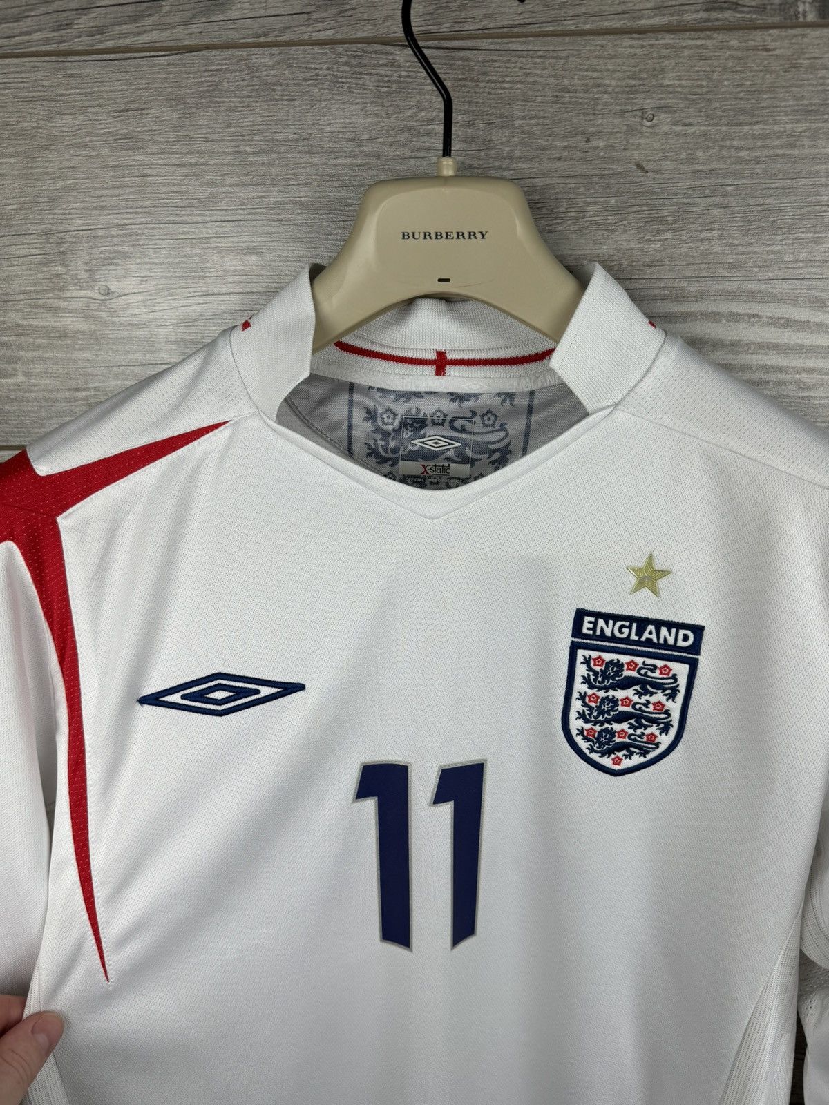 Umbro × Vintage Umbro England WATO 11 🏴󠁧󠁢󠁥󠁮󠁧󠁿 Soccer jersey 2005 2007 Size M Size US M / EU 48-50 / 2 - 6 Thumbnail