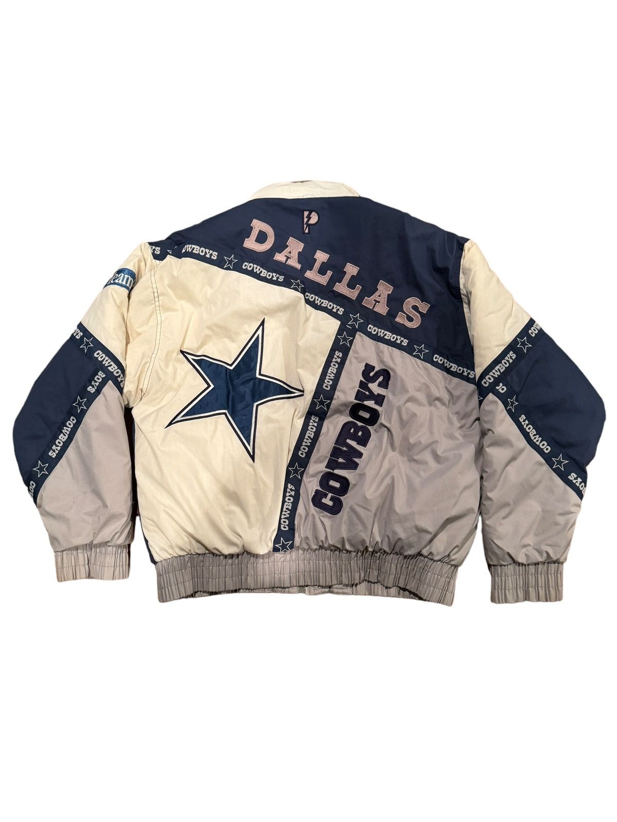 NFL × Pro Player Vintage 90s Dallas Cowboys Pro Player Puffer Jacket Size US M / EU 48-50 / 2 - 4 Thumbnail