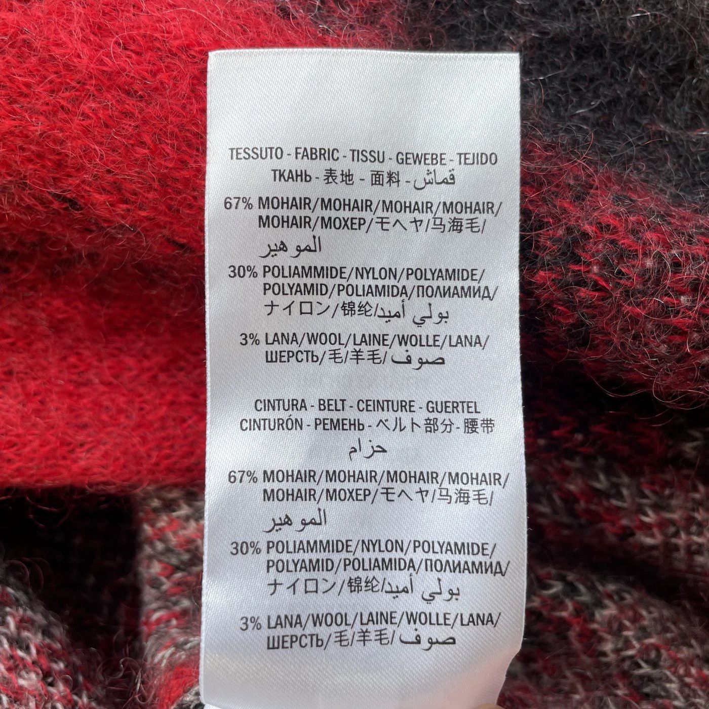Alexander McQueen Alexander McQueen 99 New Runway Mohair Knit Red M Size US M / EU 48-50 / 2 - 7 Thumbnail